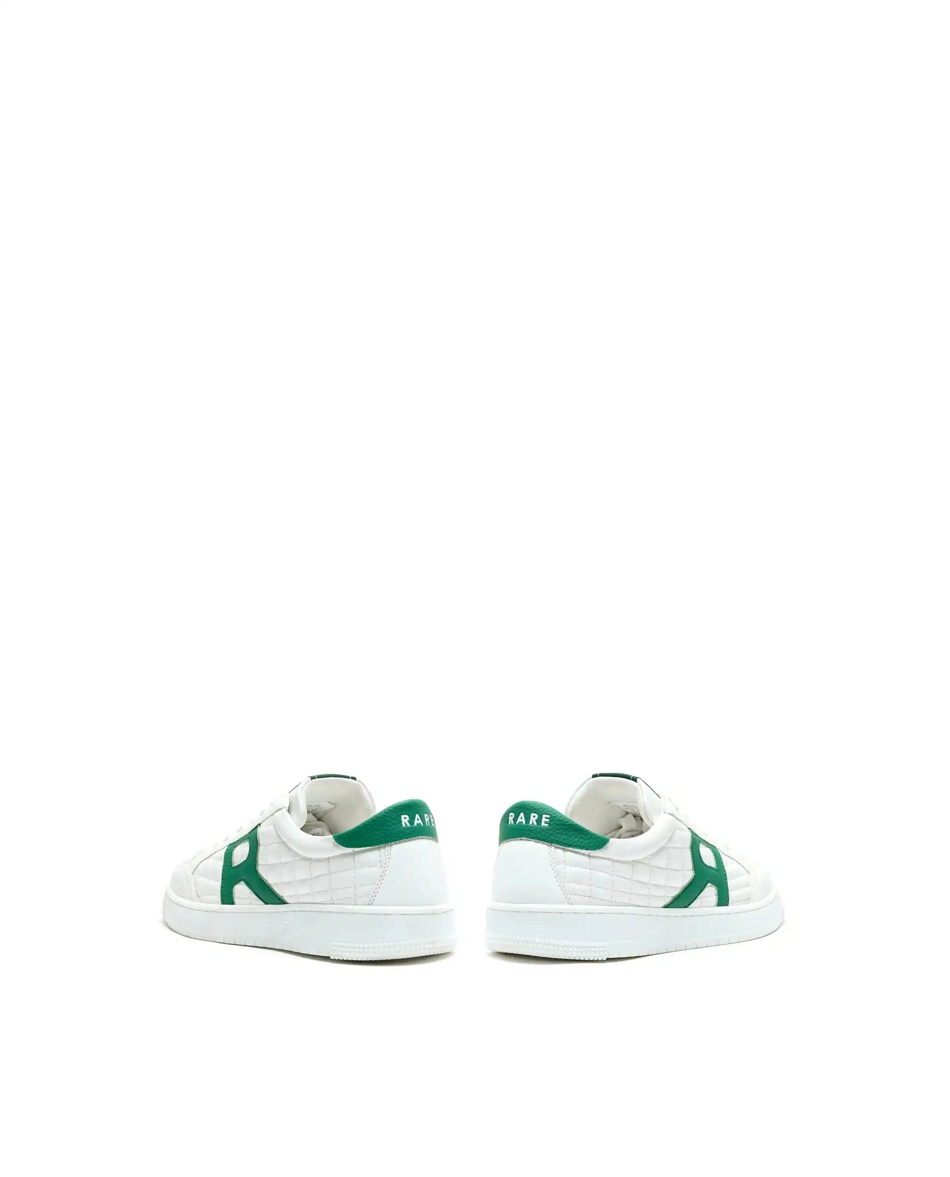 RAREZ Rare Rabbit Men's Alto White Micro Leather Sneaker