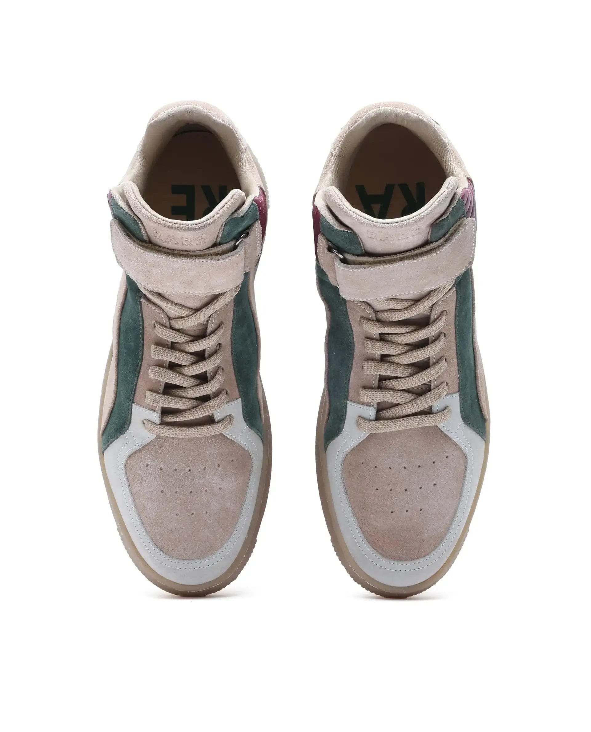 RAREZ Rare Rabbit Men's Bacu Beige Lace - Up Suede Leather Closure Sneakers