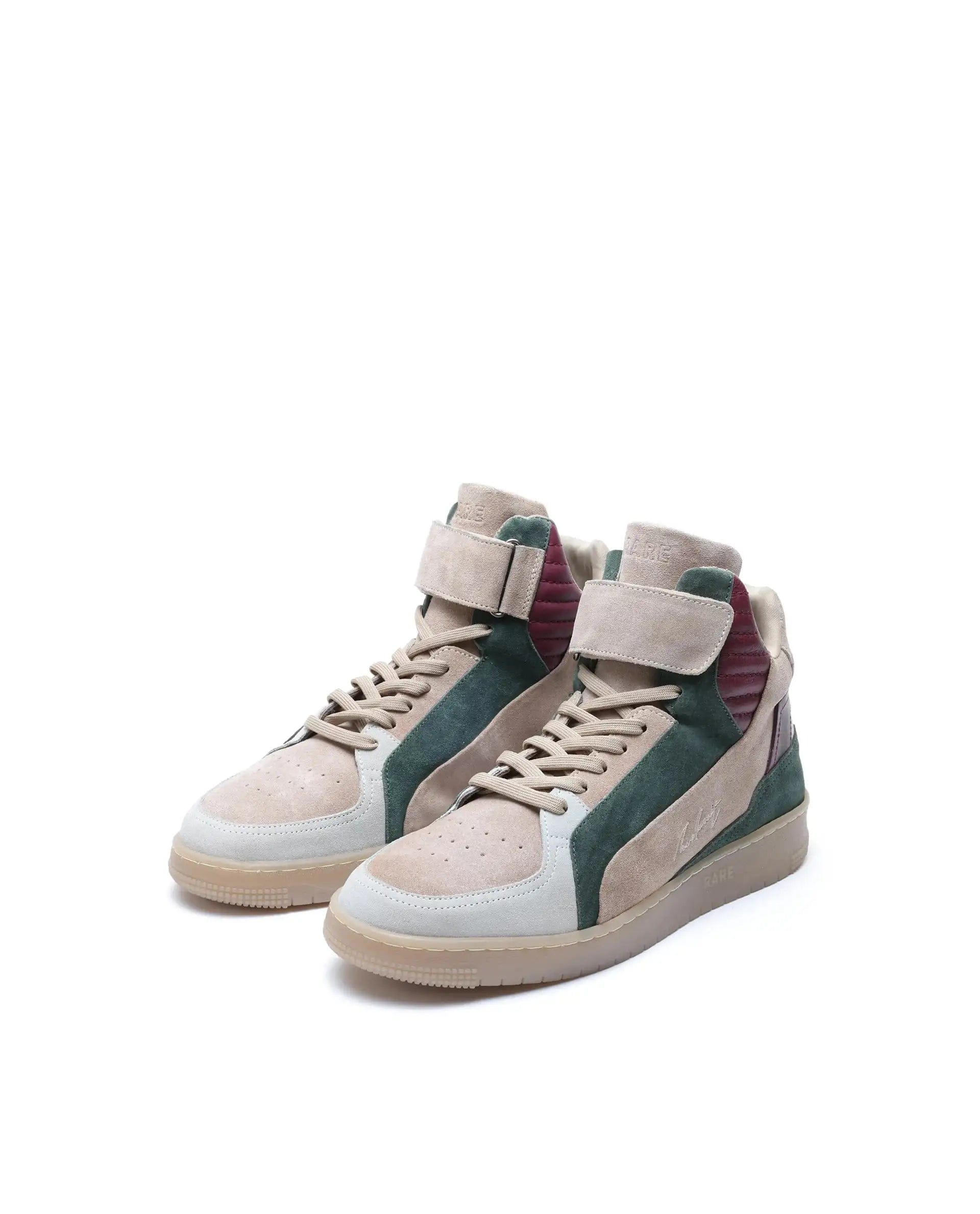 RAREZ Rare Rabbit Men's Bacu Beige Lace - Up Suede Leather Closure Sneakers