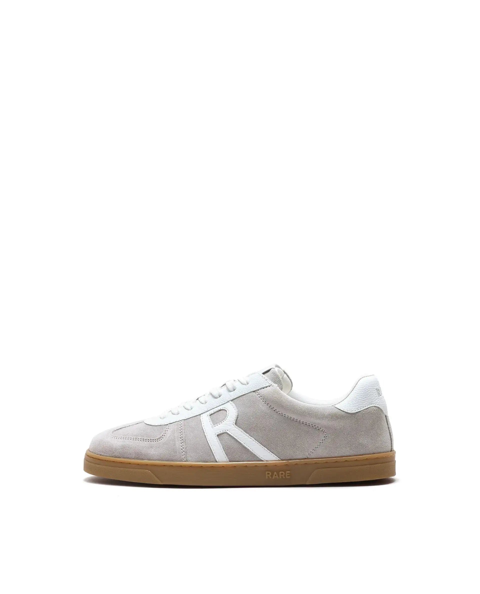 RAREZ Rare Rabbit Men's Greg Light Grey Lace - Up Closure Suede Sneaker