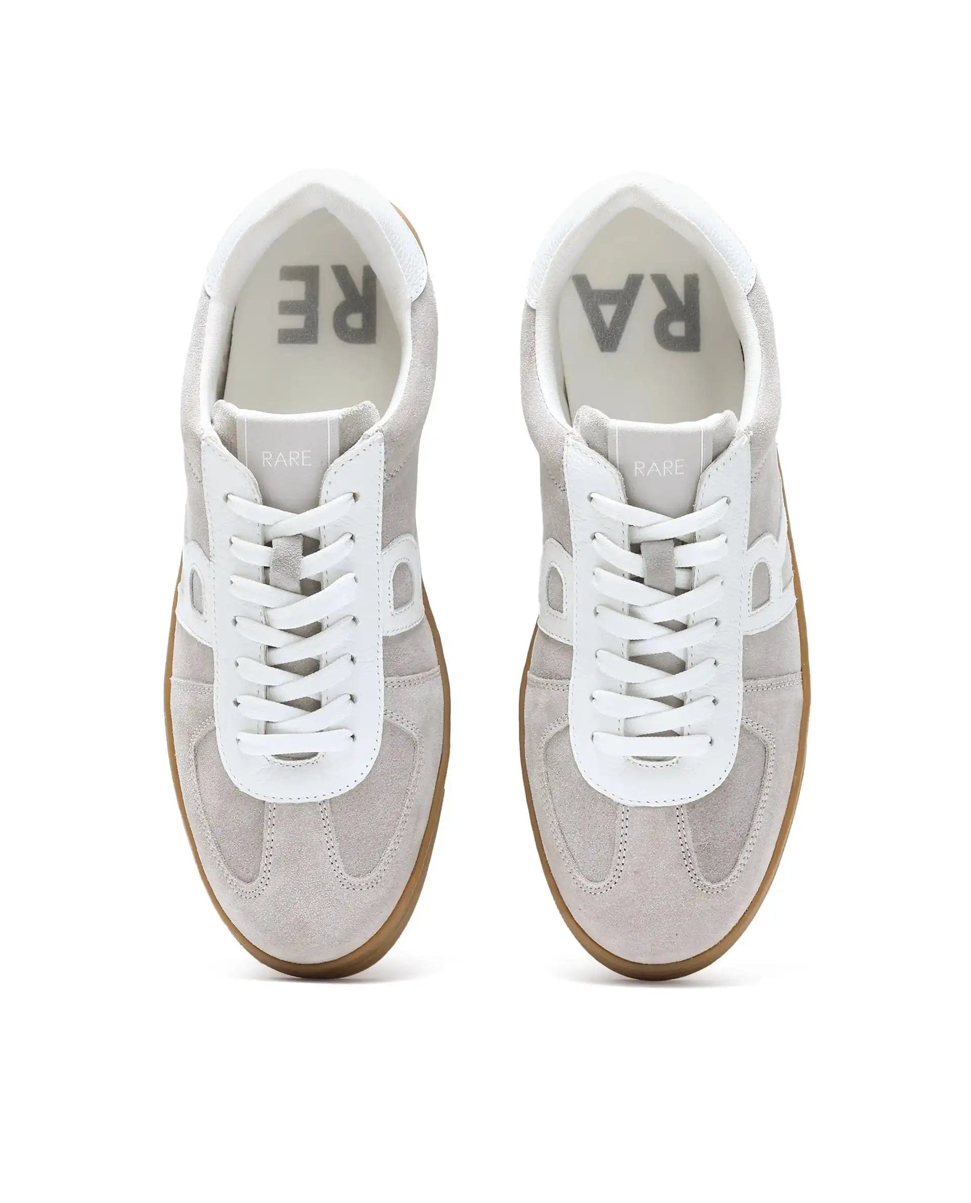 RAREZ Rare Rabbit Men's Greg Light Grey Lace - Up Closure Suede Sneaker
