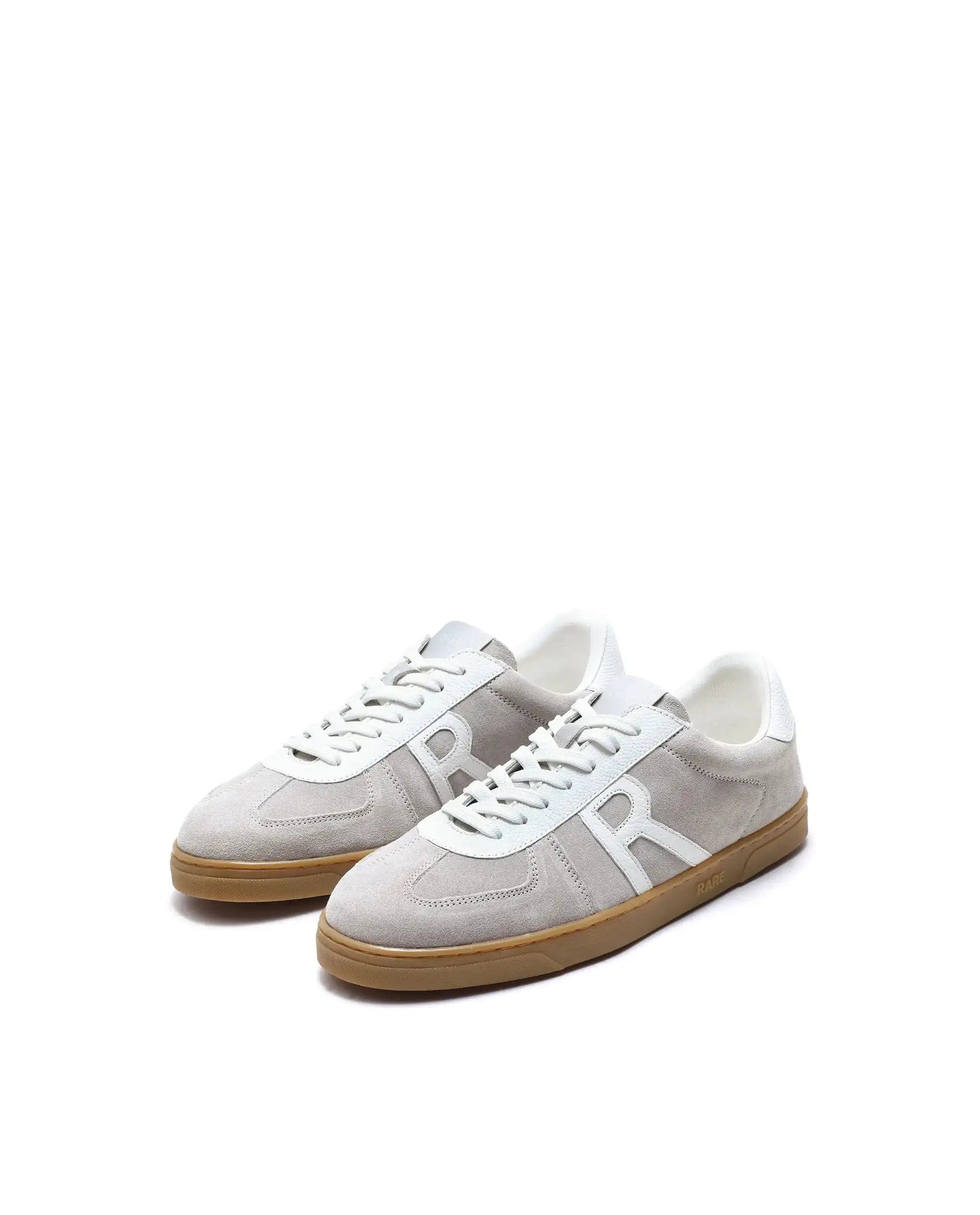 RAREZ Rare Rabbit Men's Greg Light Grey Lace - Up Closure Suede Sneaker