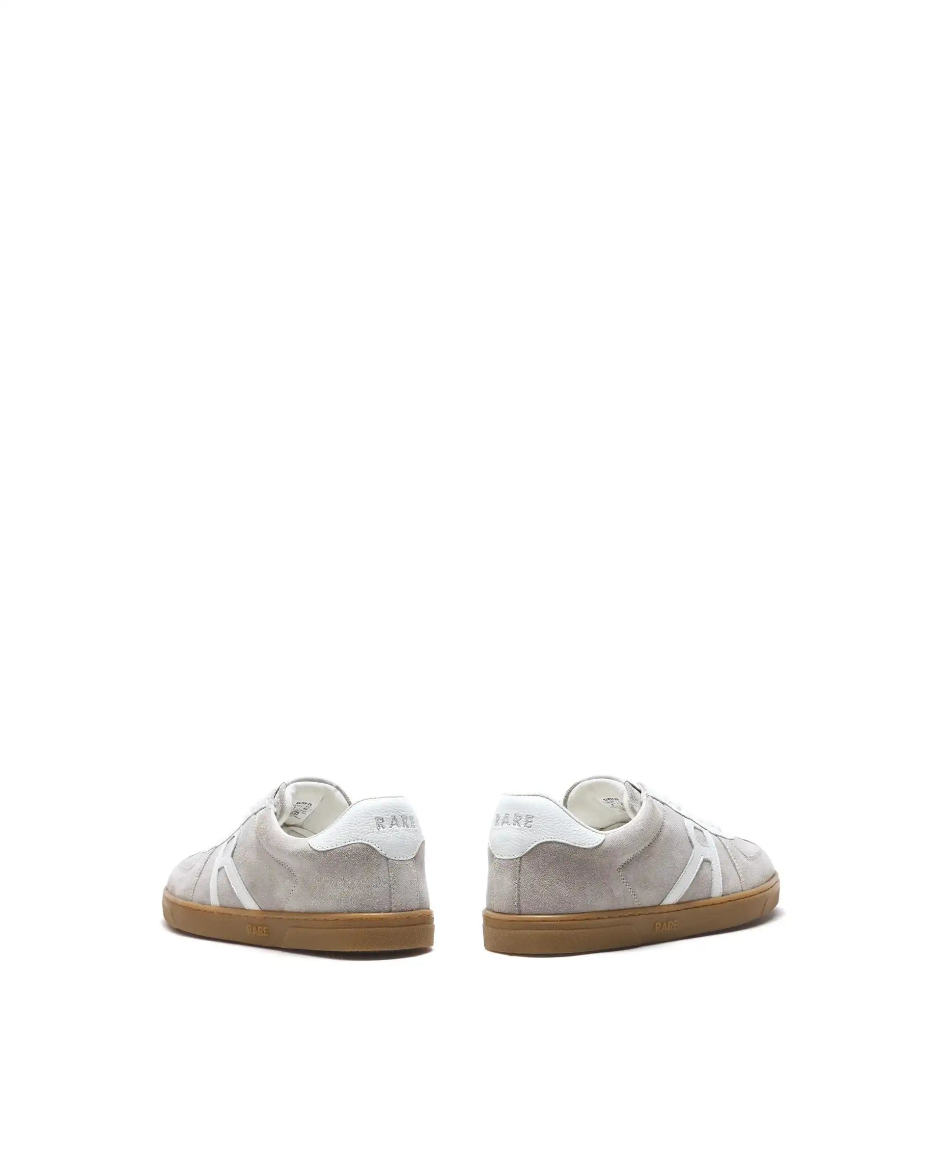 RAREZ Rare Rabbit Men's Greg Light Grey Lace - Up Closure Suede Sneaker