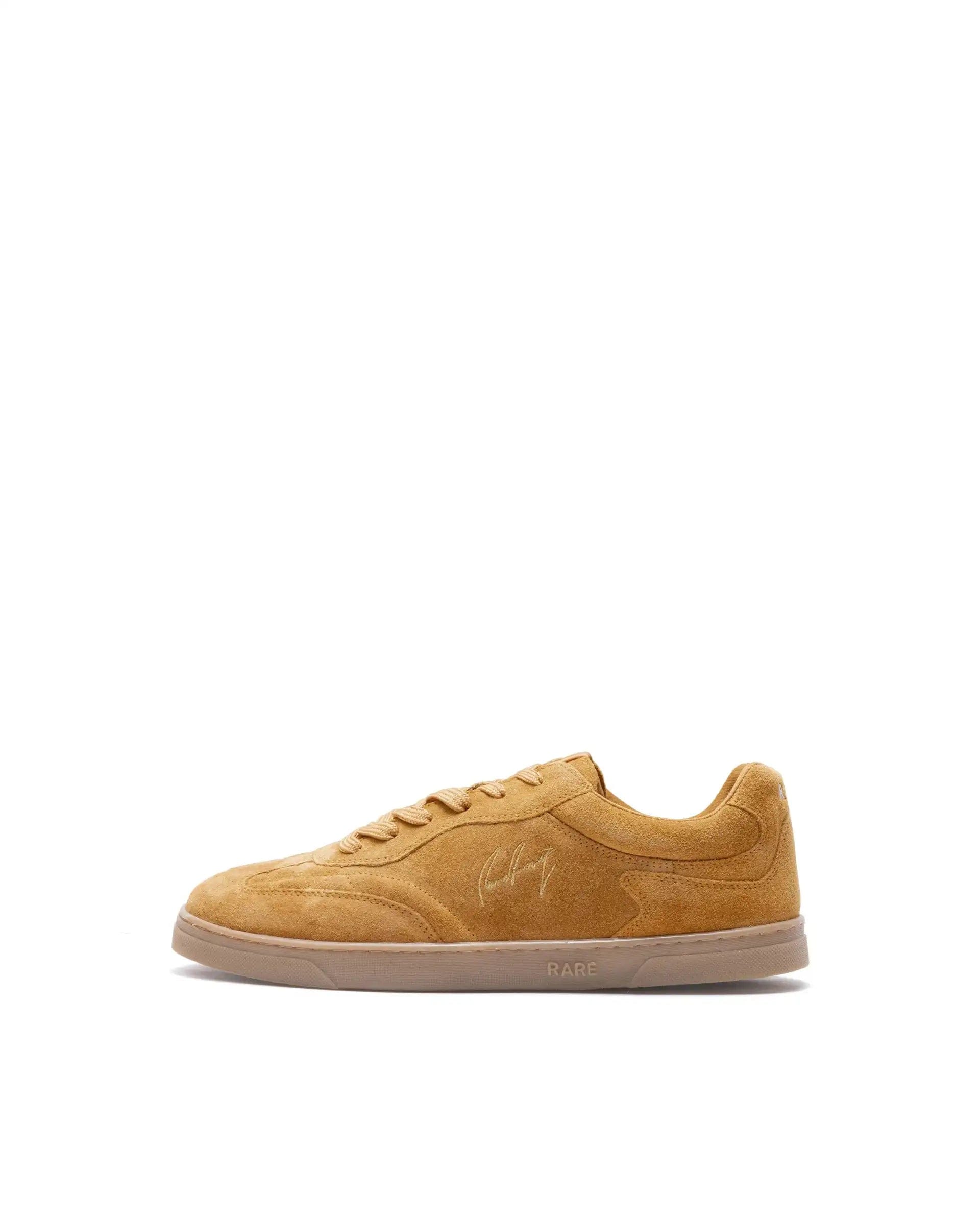 RAREZ Rare Rabbit Men's Burnie Mustard Lace - Up Closure Suede Sneaker
