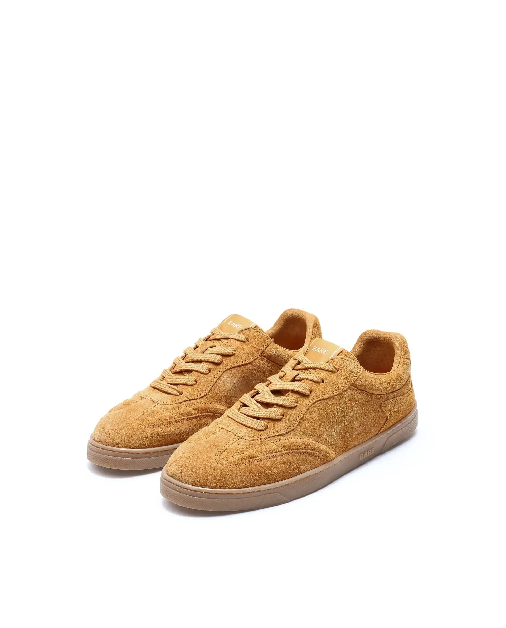 RAREZ Rare Rabbit Men's Burnie Mustard Lace - Up Closure Suede Sneaker