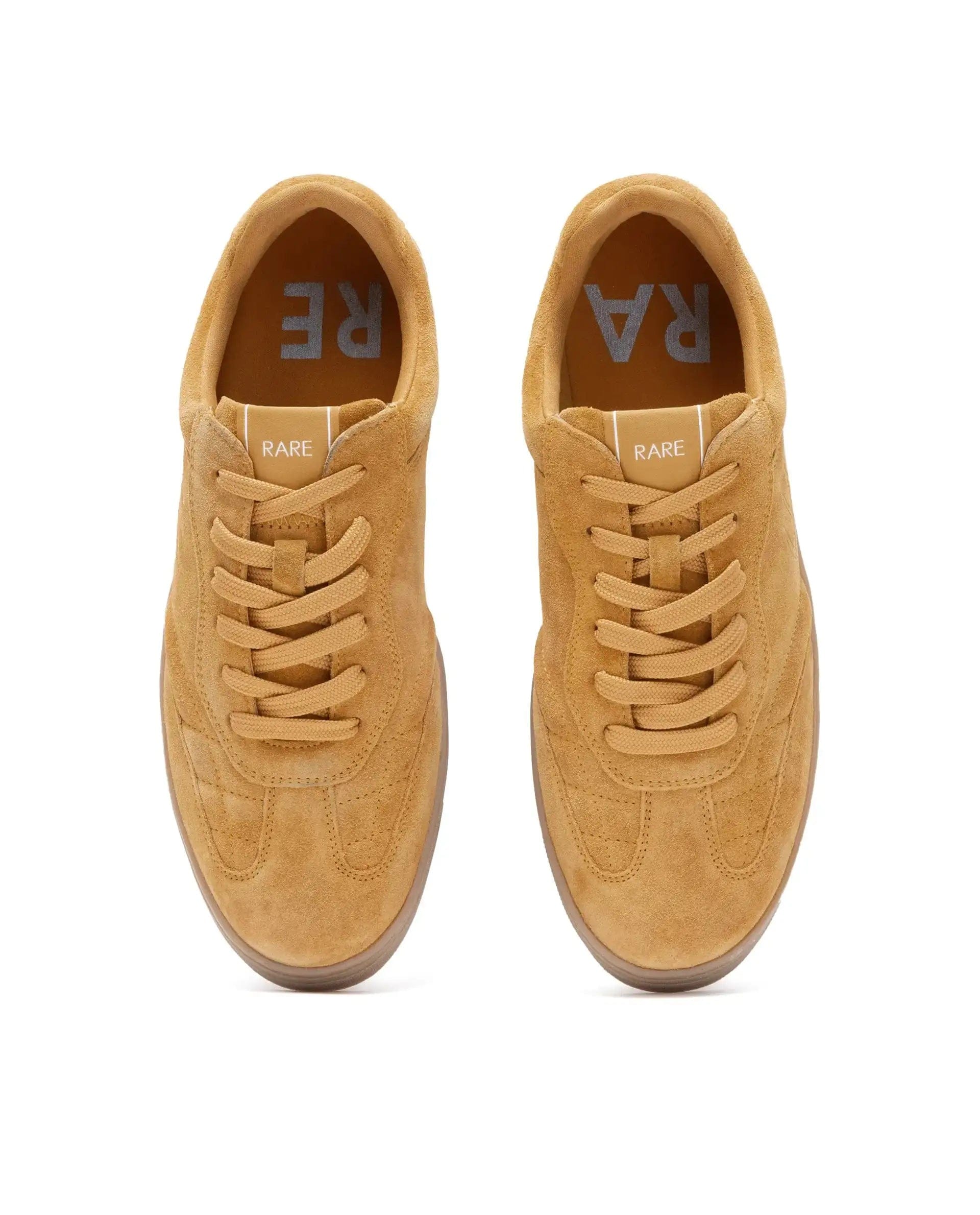 RAREZ Rare Rabbit Men's Burnie Mustard Lace - Up Closure Suede Sneaker