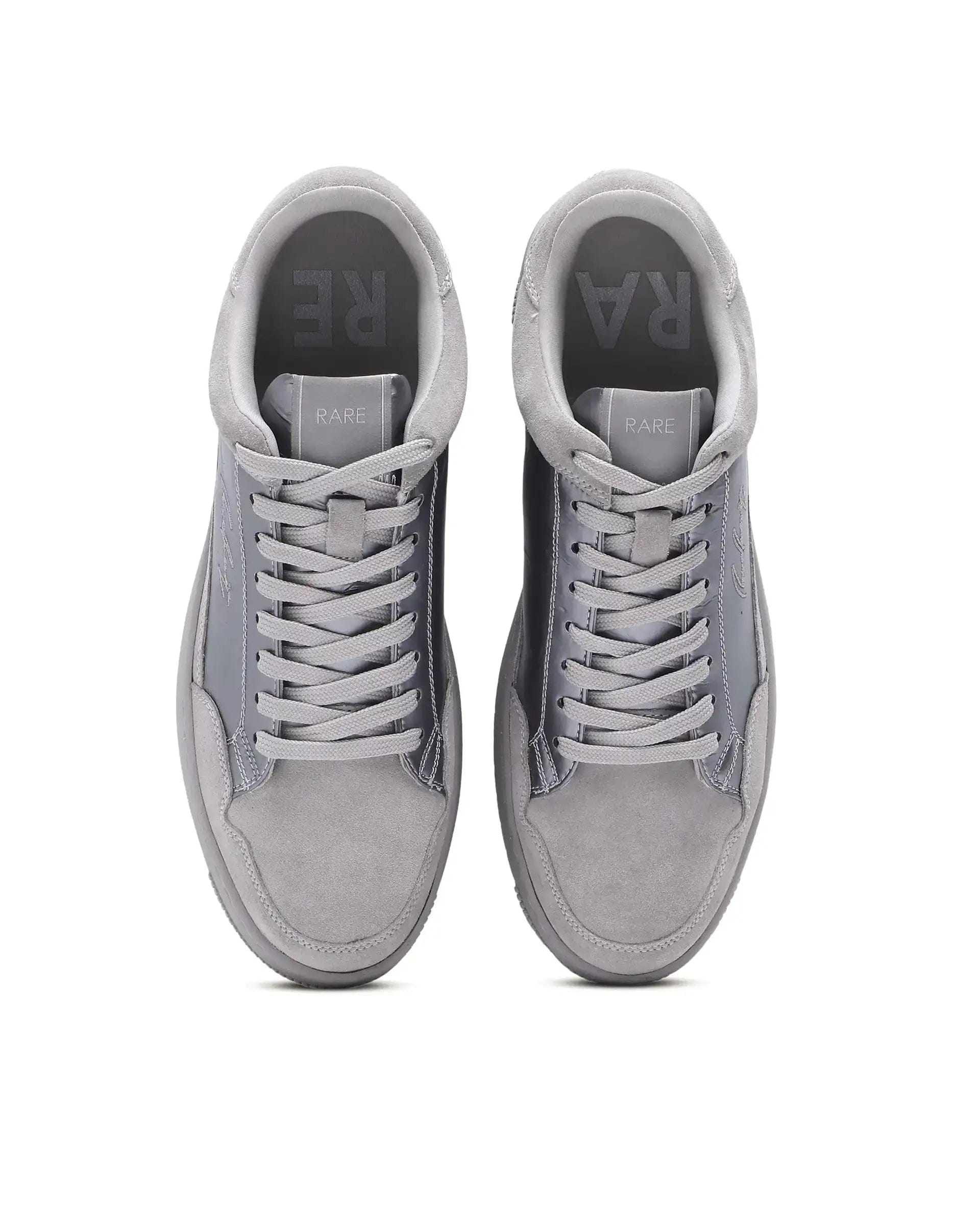 RAREZ Rare Rabbit Men's Amigo Grey Parachute Lace - Up Closure Sneaker