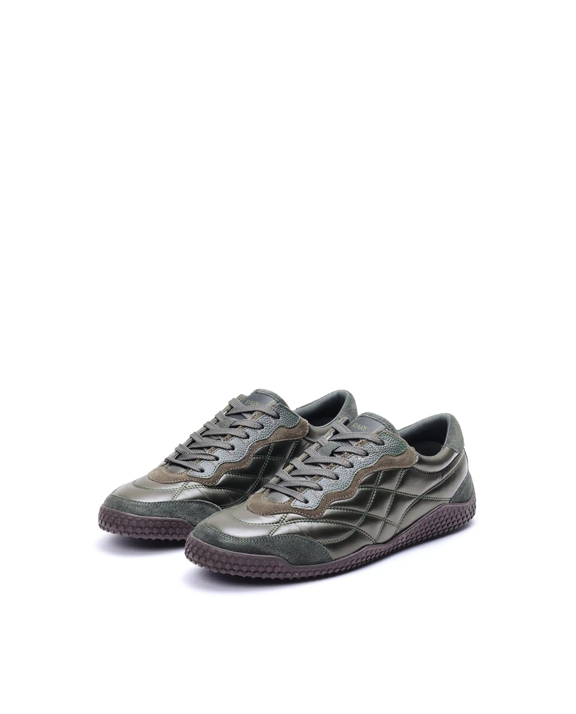 RAREZ Rare Rabbit Men's Temo Olive Parachute Lace - Up Closure Sneaker