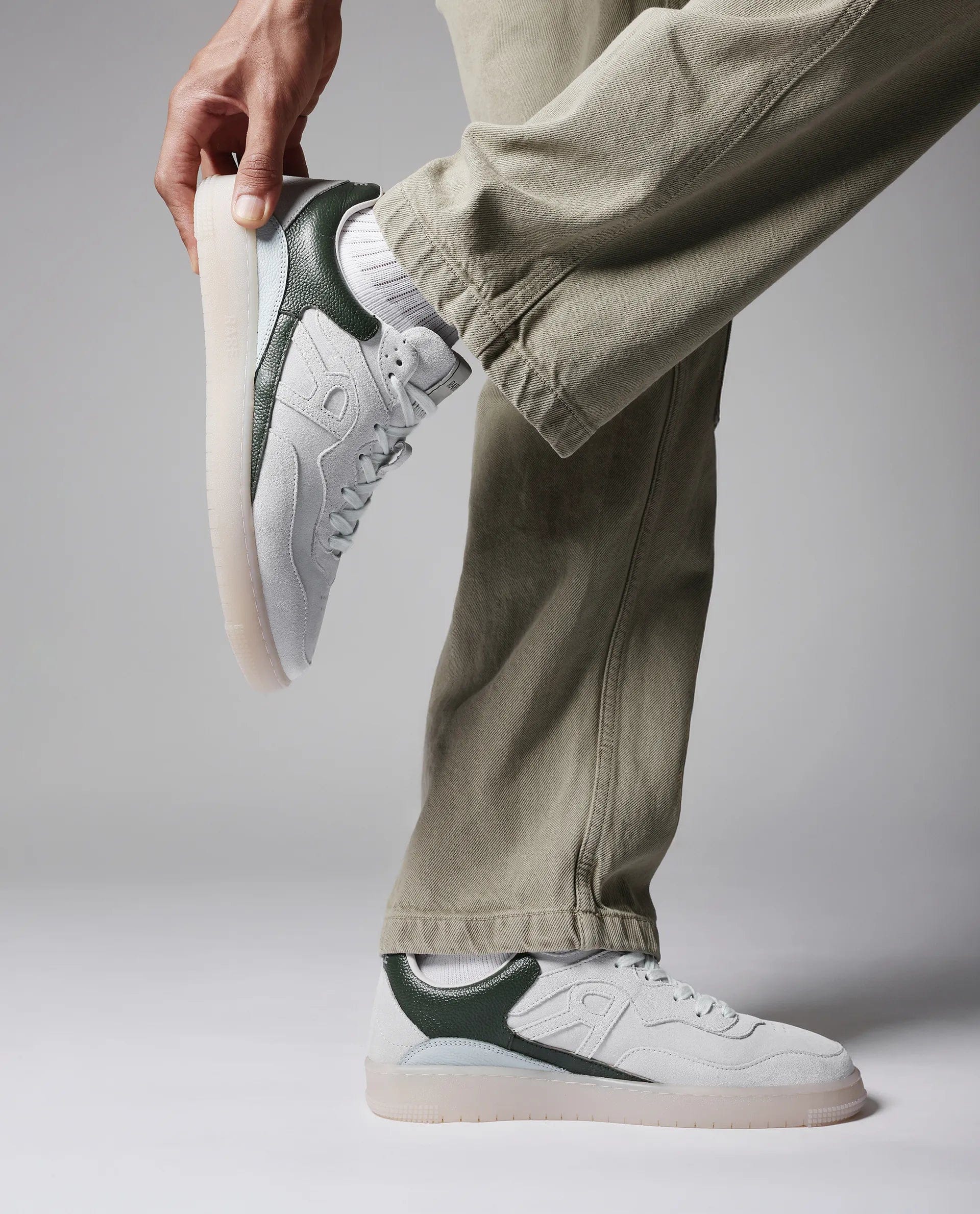 RAREZ Rare Rabbit Men Jade White Lace - Up Closure Sneaker