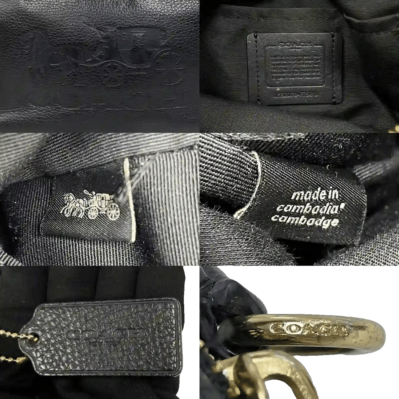 True To Sole Coach F75818 Black Jes Crossbody Camera Shoulder Bag