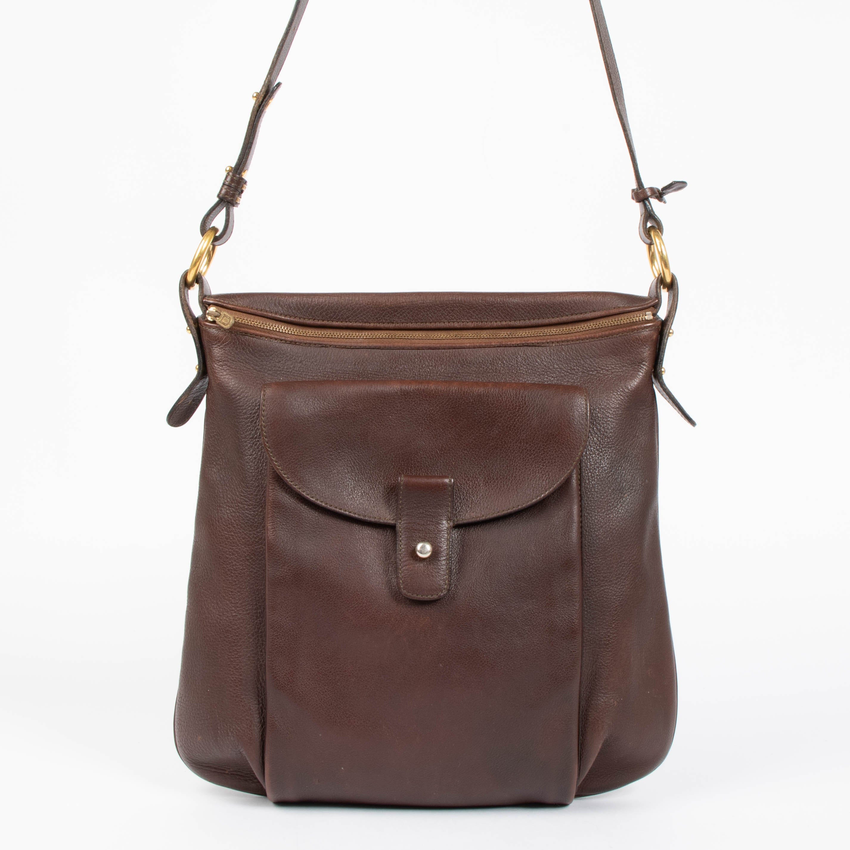 Delvaux Brown Flou MM Crossbody
