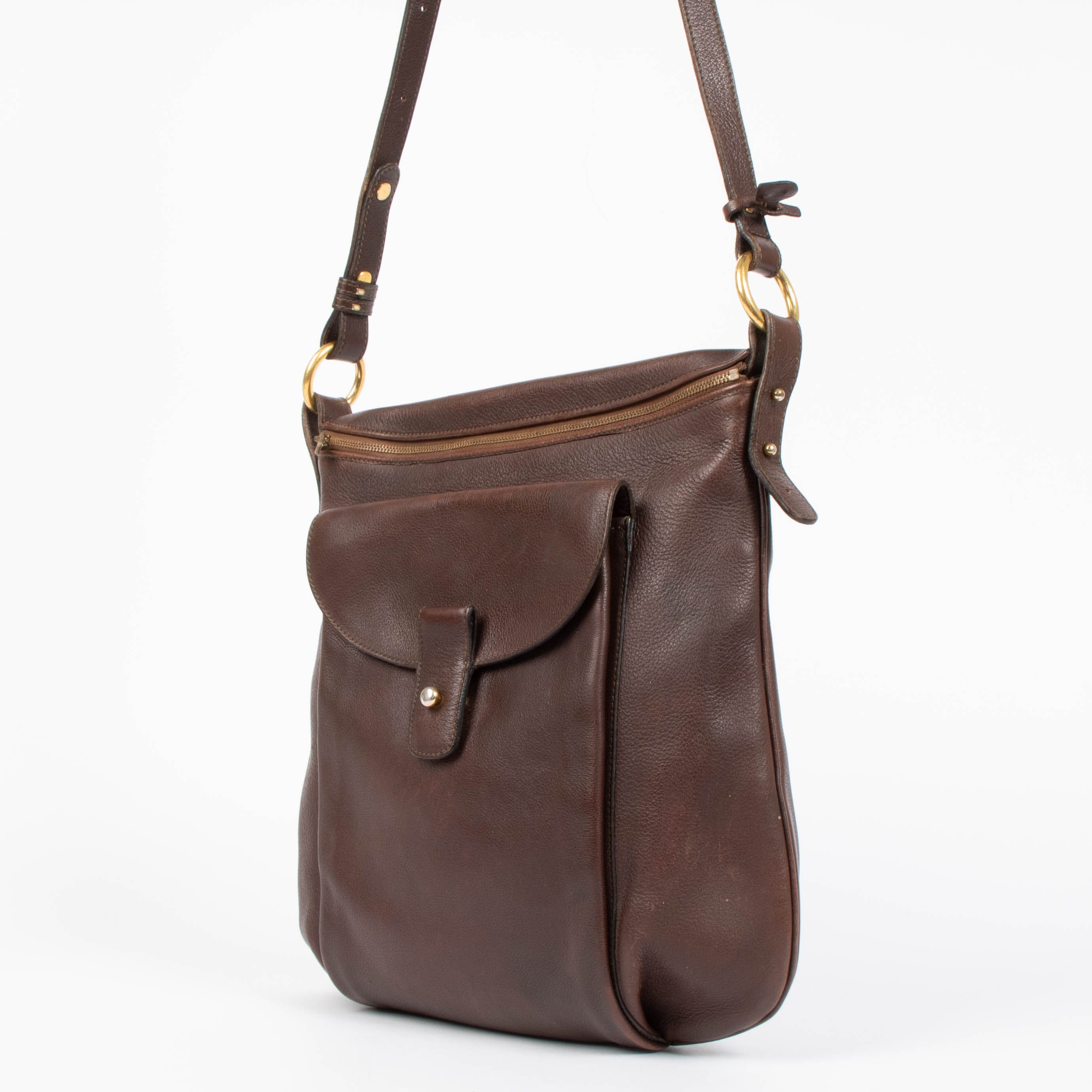 Delvaux Brown Flou MM Crossbody