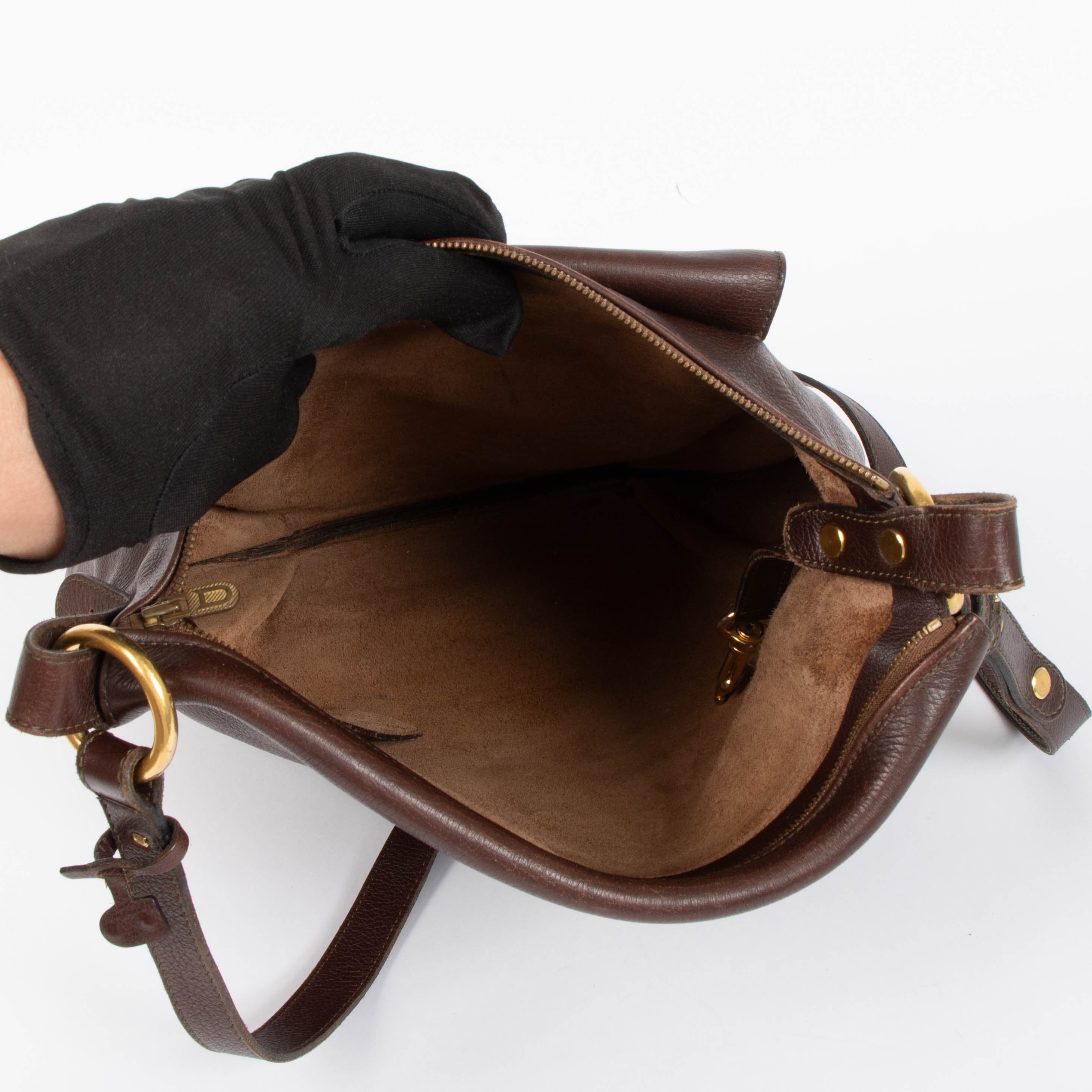 Delvaux Brown Flou MM Crossbody