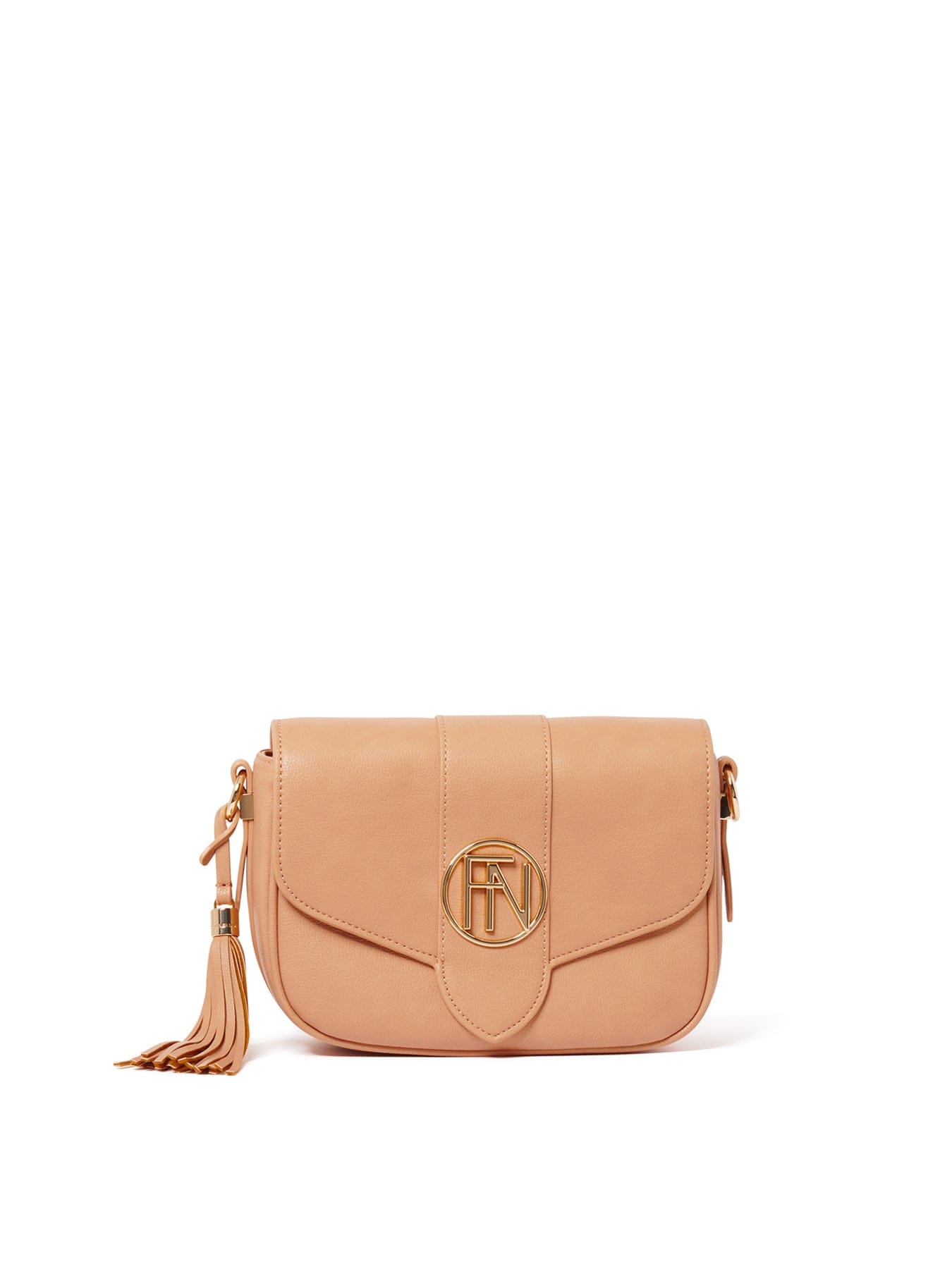 Forever New Signature Thea Tassel Saddle Crossbody Bag Brown