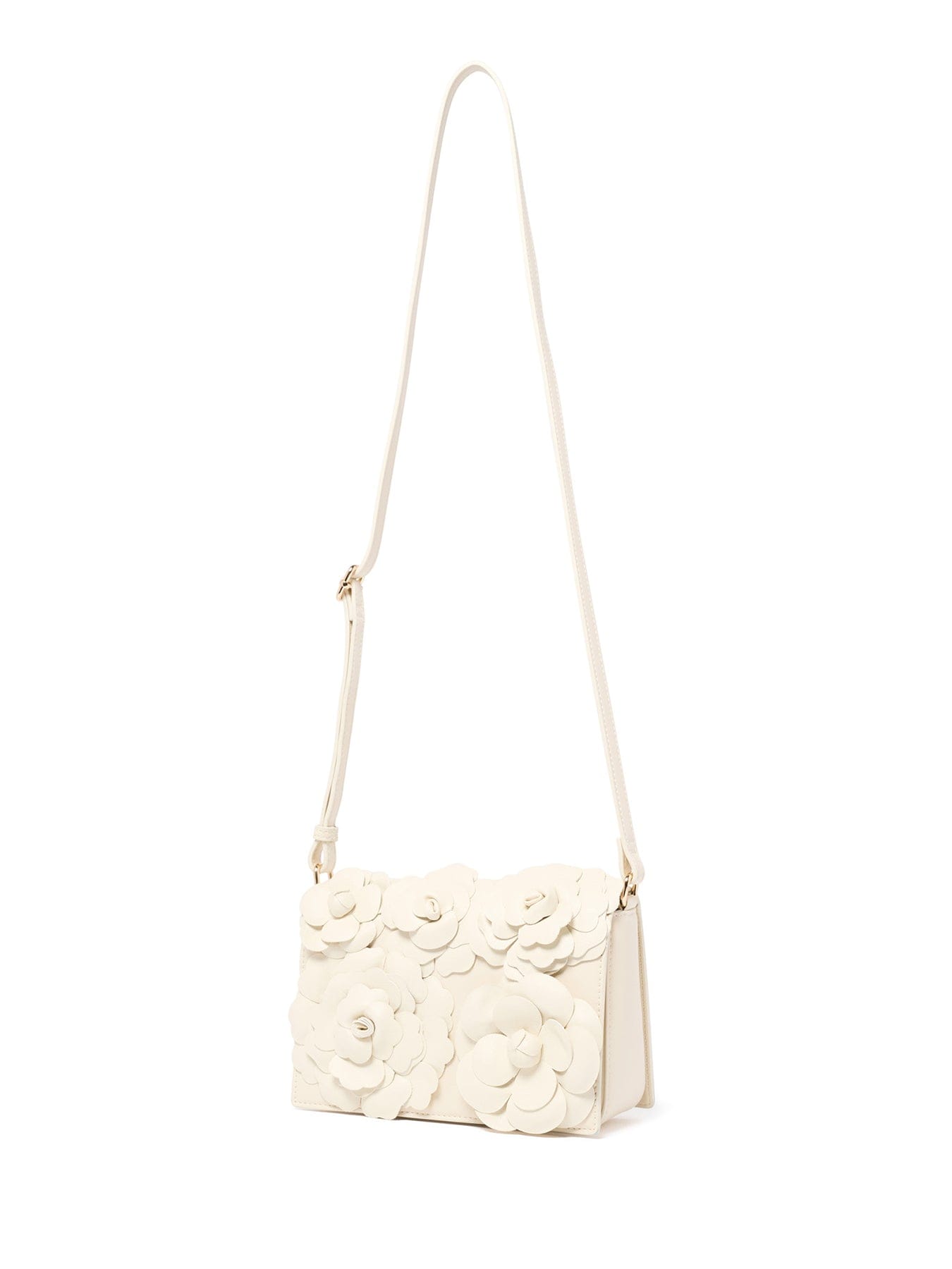 Forever New Signature Belle Bloom Flower Crossbody Bag White