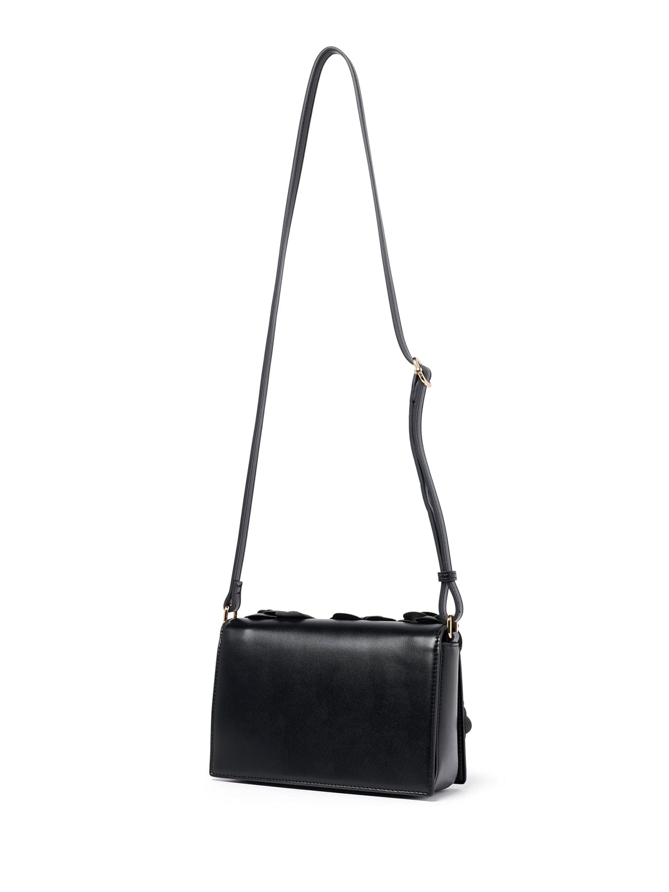 Forever New Signature Belle Bloom Flower Crossbody Bag Black