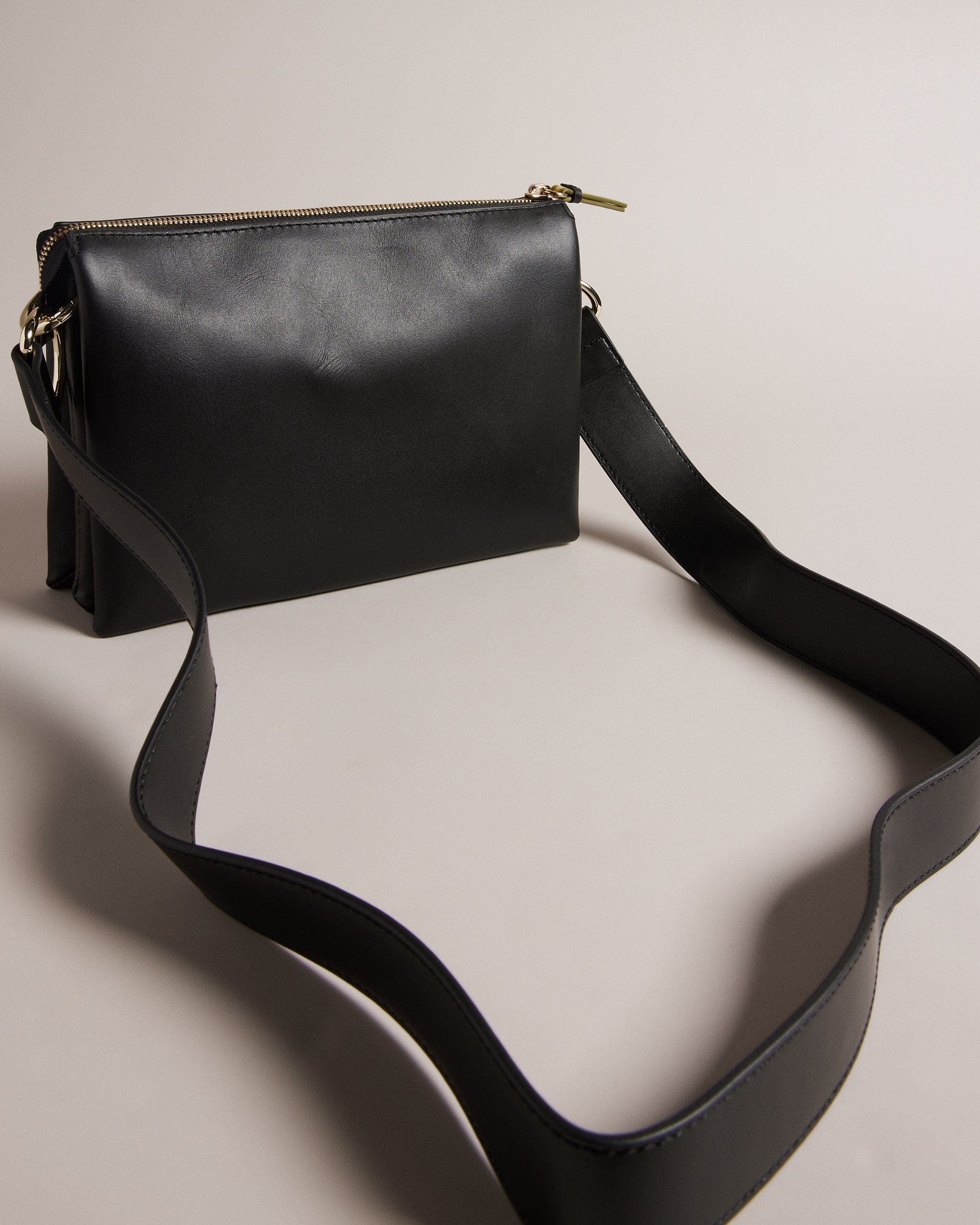Ted Baker MOV Darceyy Branded Webbing Crossbody Bag Jet - Black