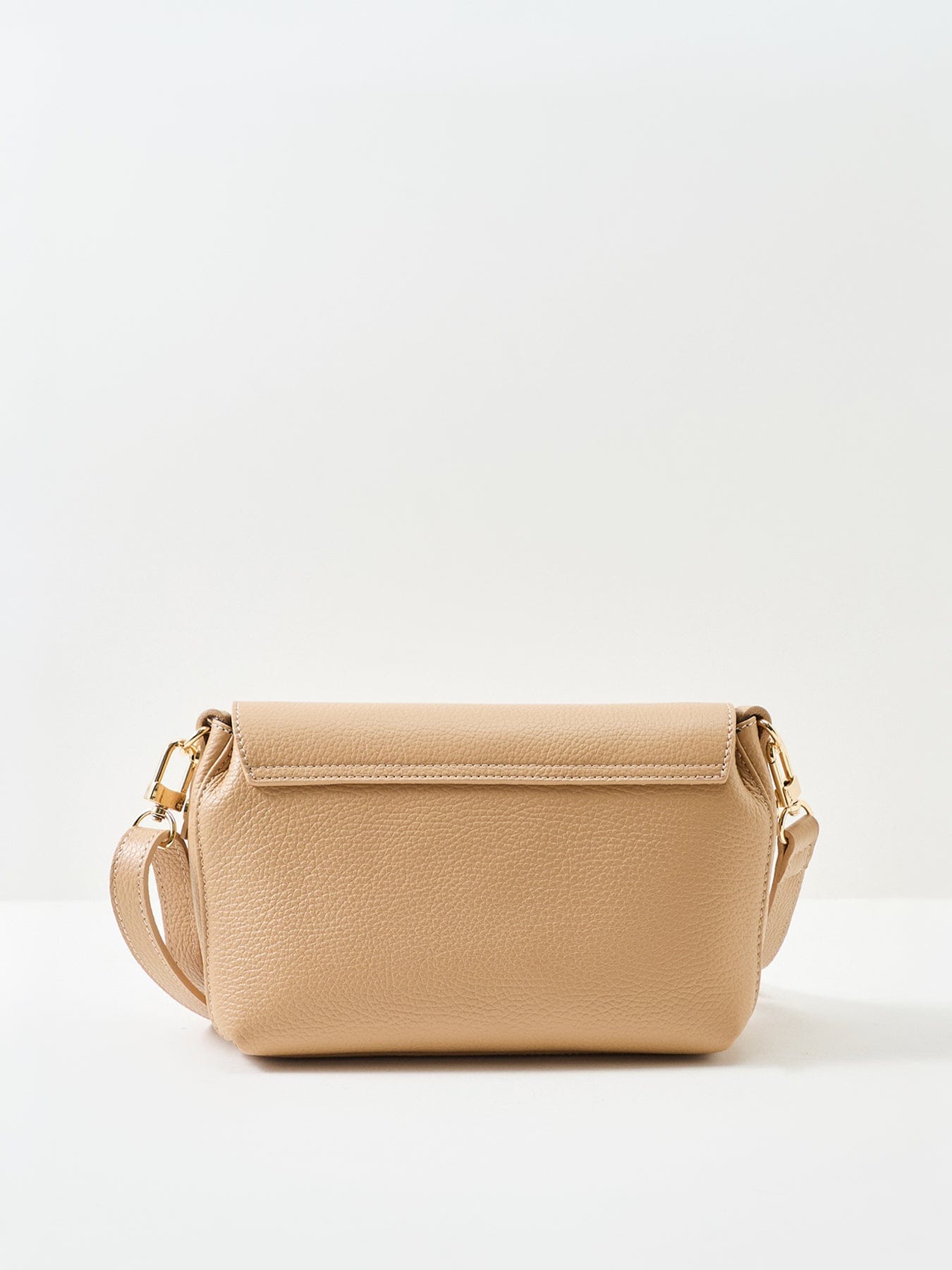 Apatchy London Maisie Midi Tan Leather Crossbody Bag