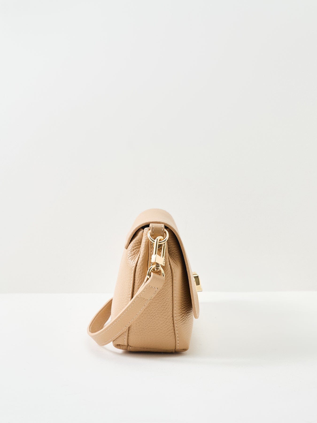 Apatchy London Maisie Midi Tan Leather Crossbody Bag