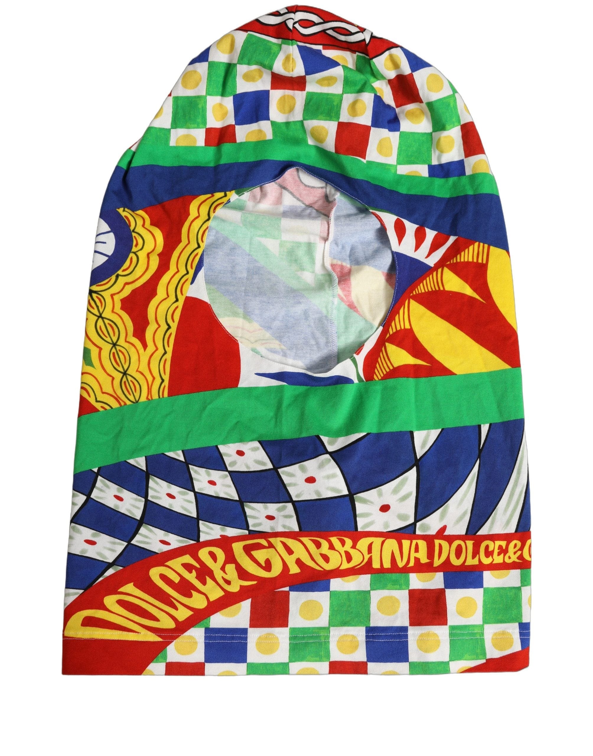 Dolce & Gabbana Men Multicolor Carretto Siciliano Balaclava Men's Hat