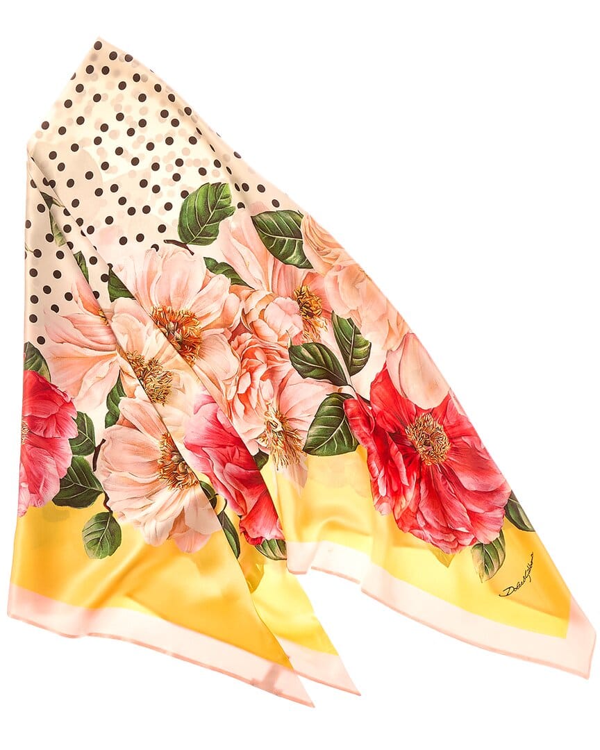 Dolce & Gabbana Foulard Print Silk Scarf
