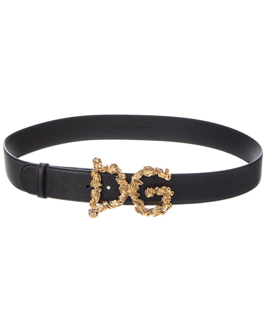 Dolce & Gabbana Dg Logo Leather Belt