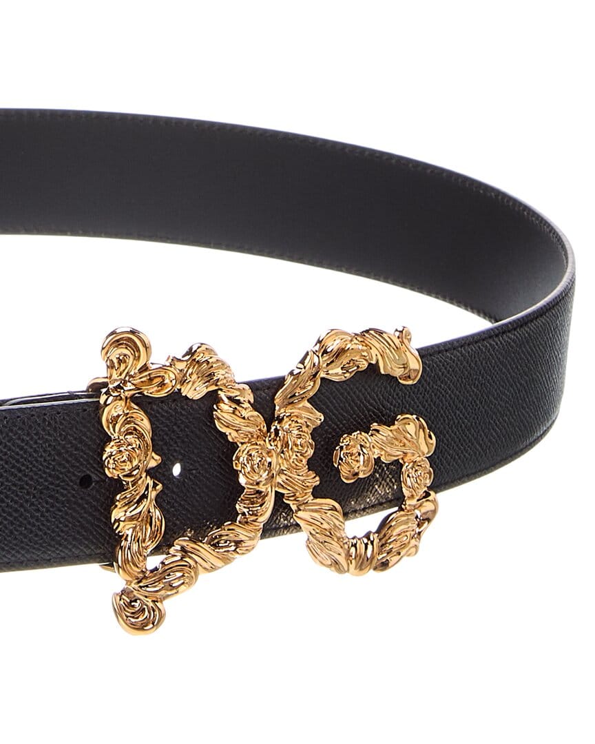 Dolce & Gabbana Dg Logo Leather Belt