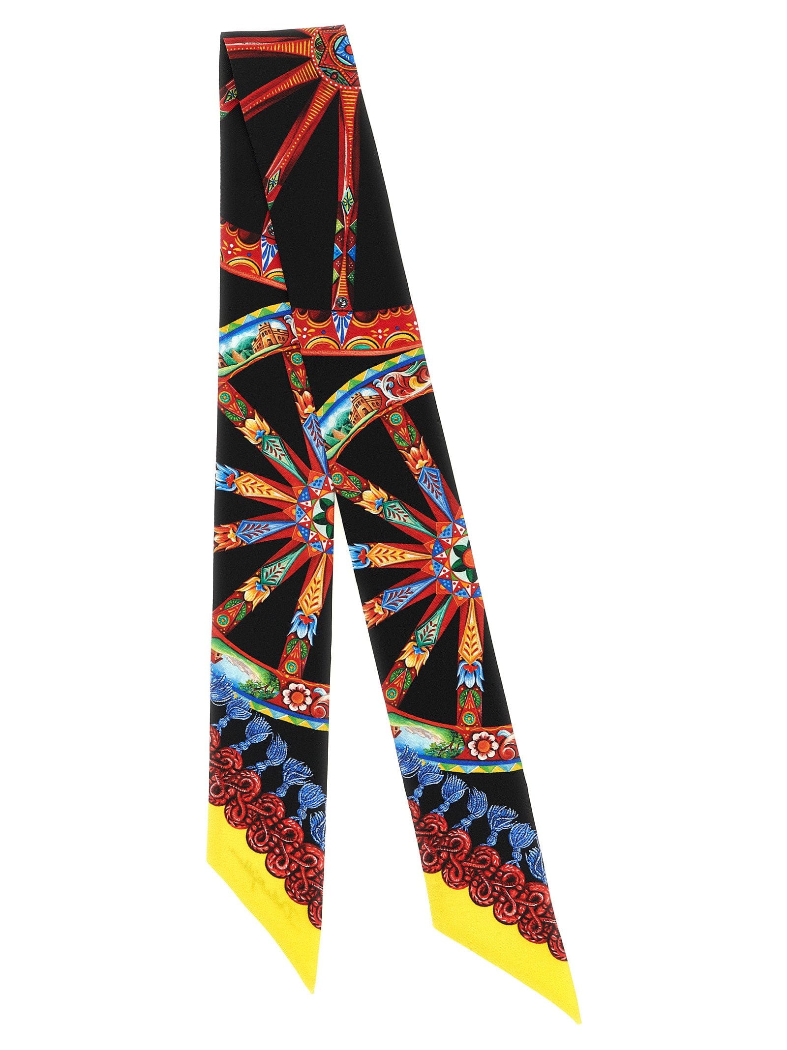 Dolce & Gabbana Carretto Scarf — Black