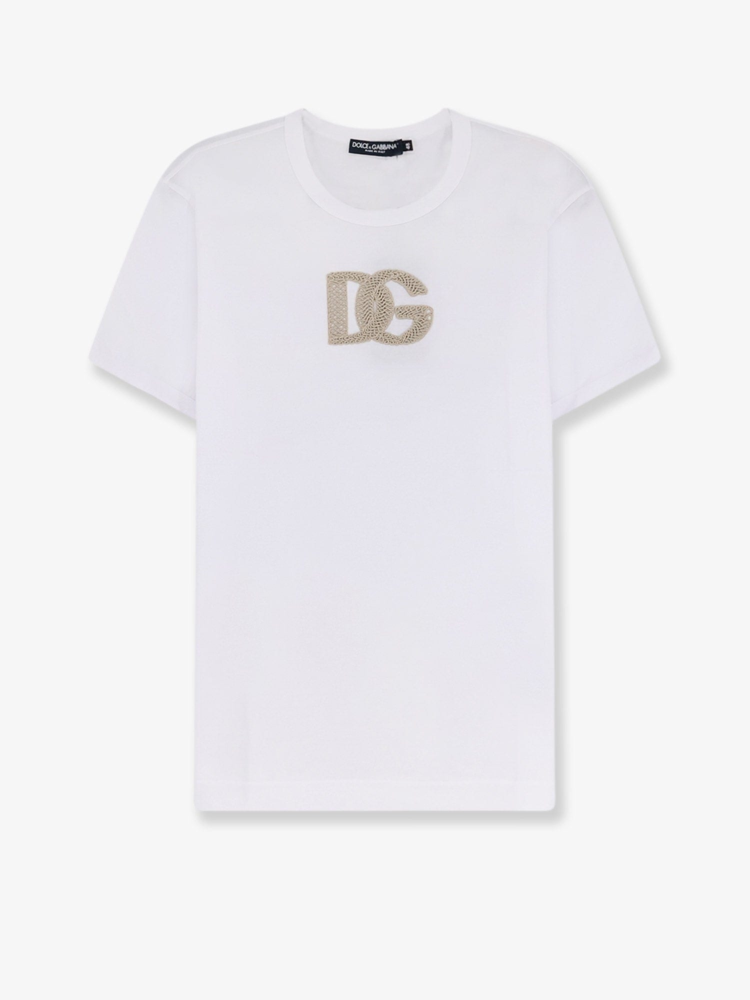 Dolce & Gabbana Cotton T - shirt with patch logo on the front