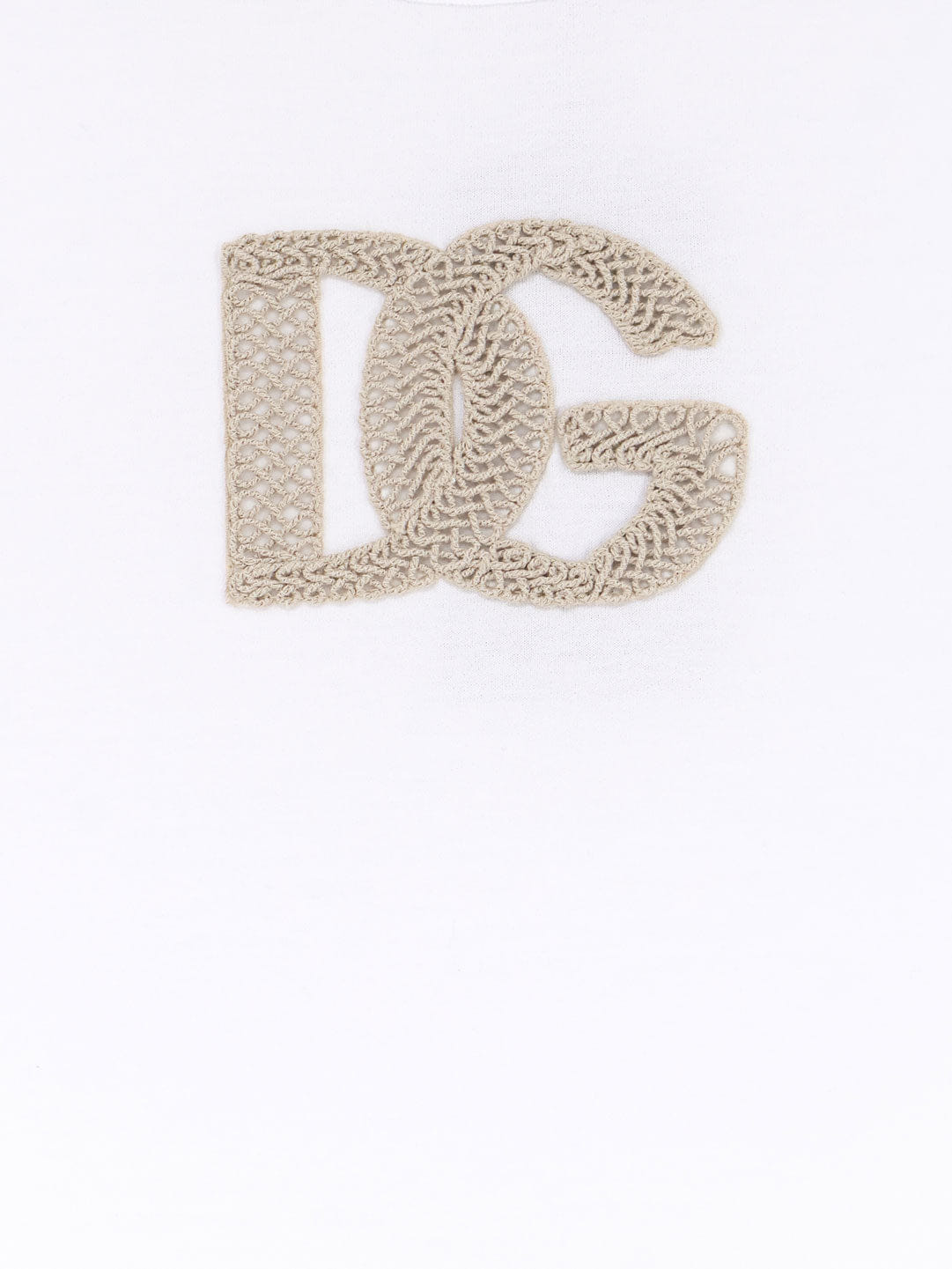 Dolce & Gabbana Cotton T - shirt with patch logo on the front