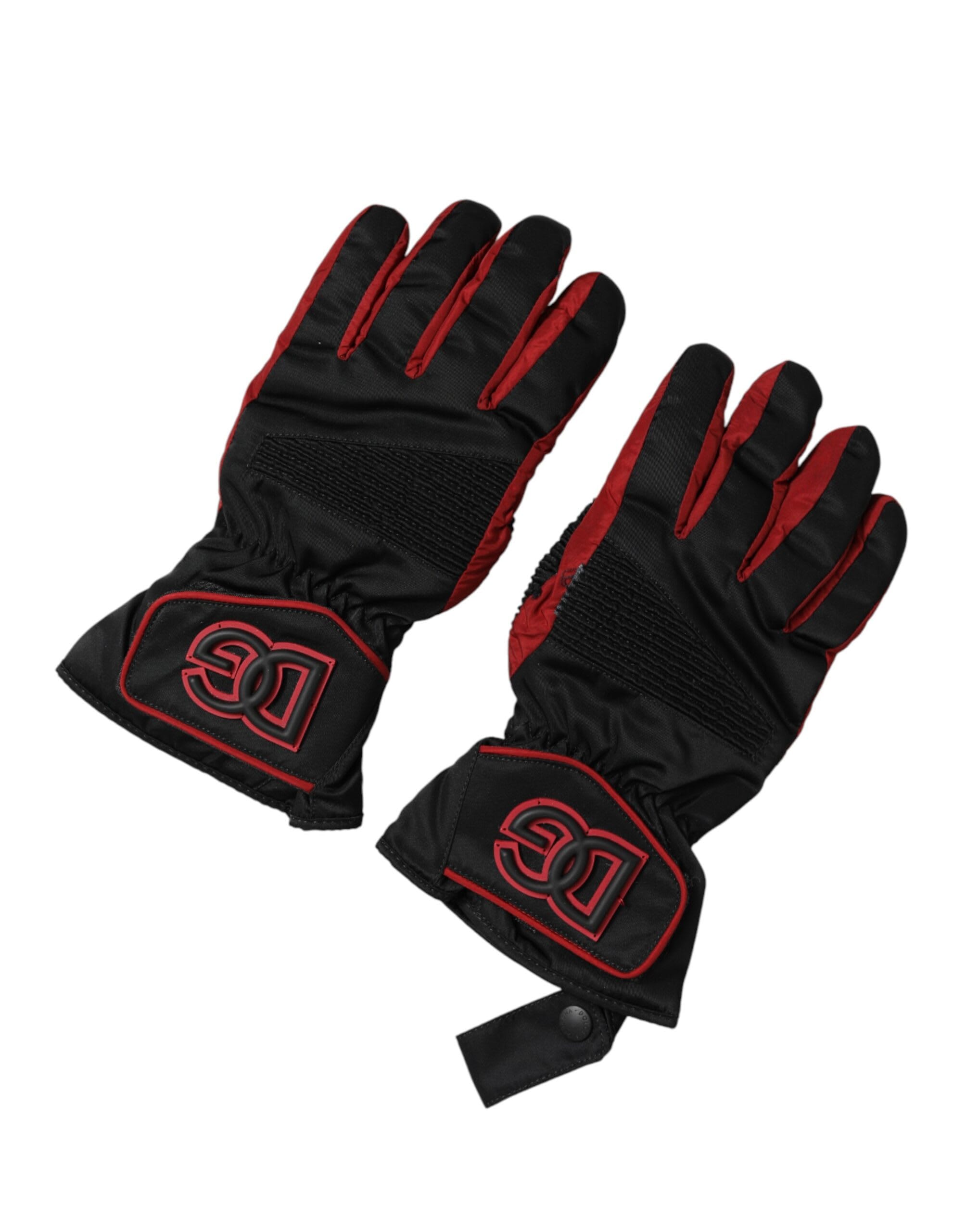 Dolce & Gabbana Nylon Wrist Length Mitten Men's Gloves