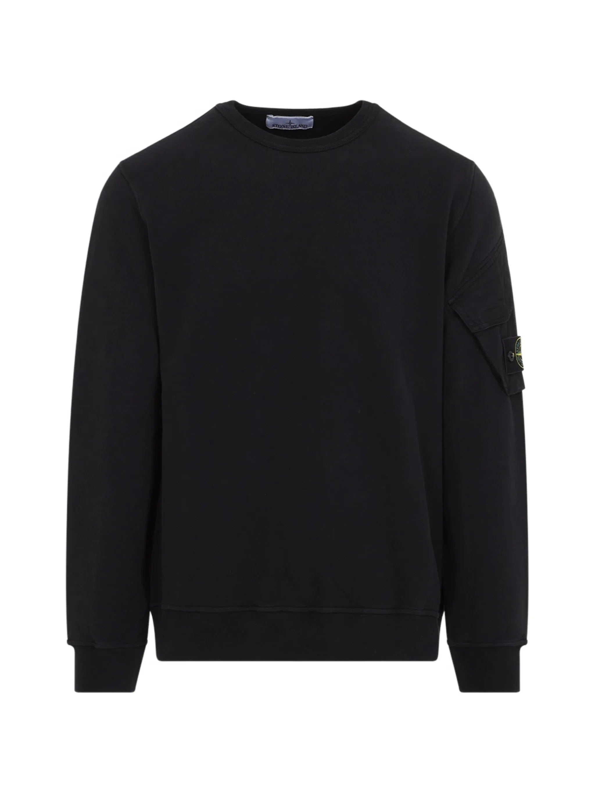 Stone Island logo - patch pocket sweatshirt