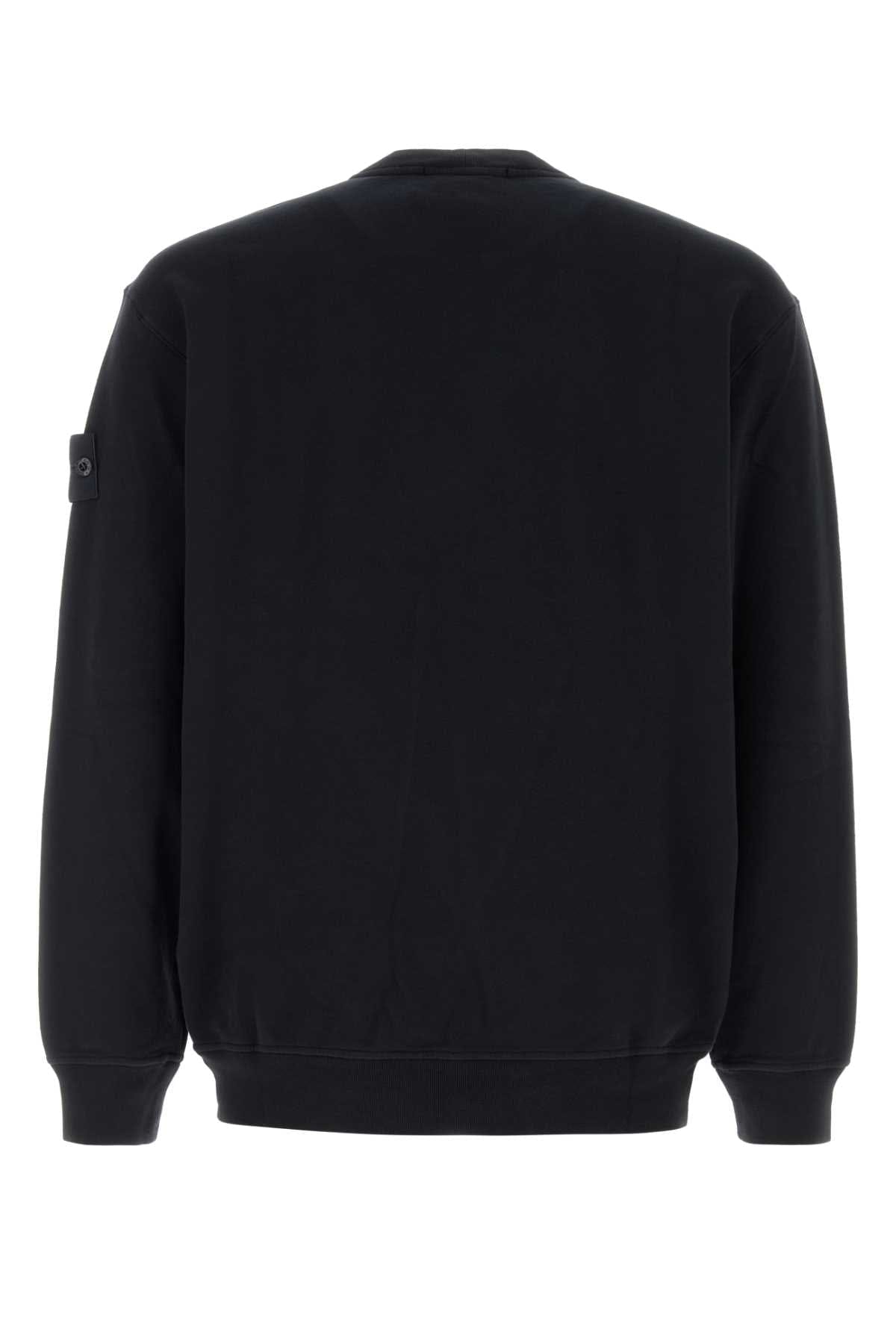 Stone Island Cotton - Elastane Crewneck Sweatshirt — Navy