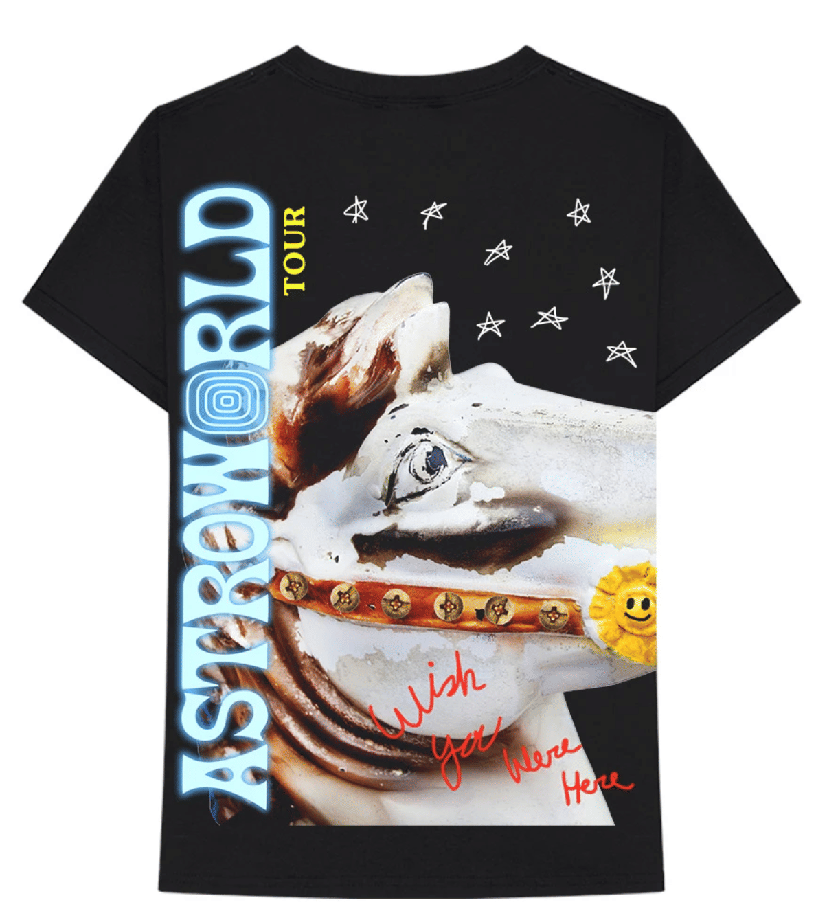 Travis Scott Astroworld Tour Launch T - shirt Black