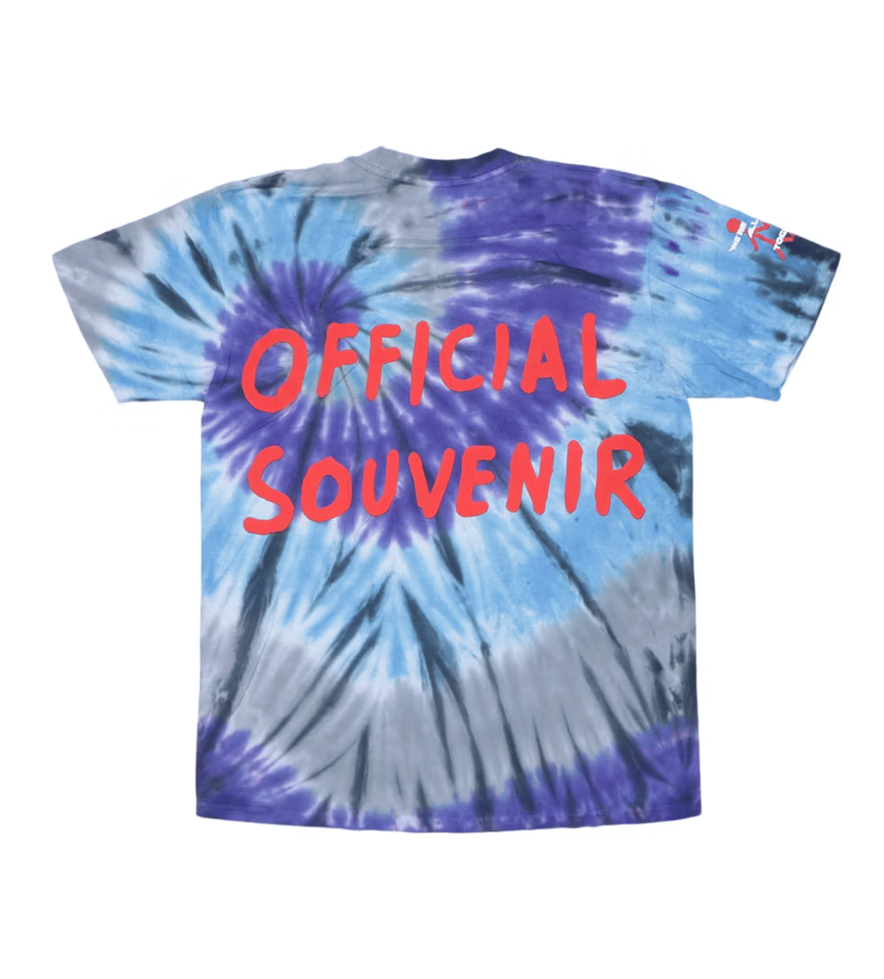 Travis Scott Official Souvenir Tie Dye Purple T-Shirt
