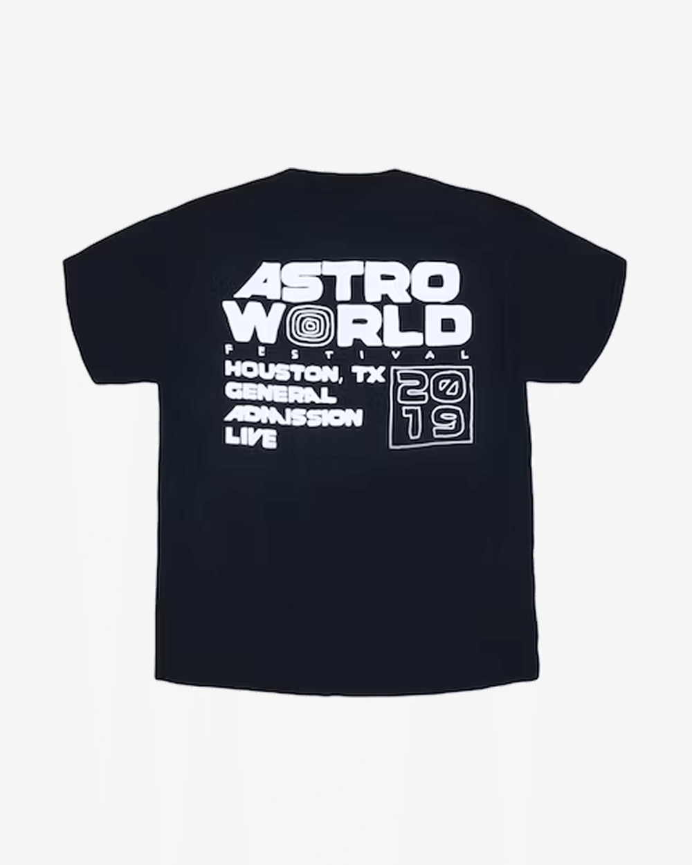 TRAVIS SCOTT ASTROFEST 2019 STAFF BLACK T-Shirt