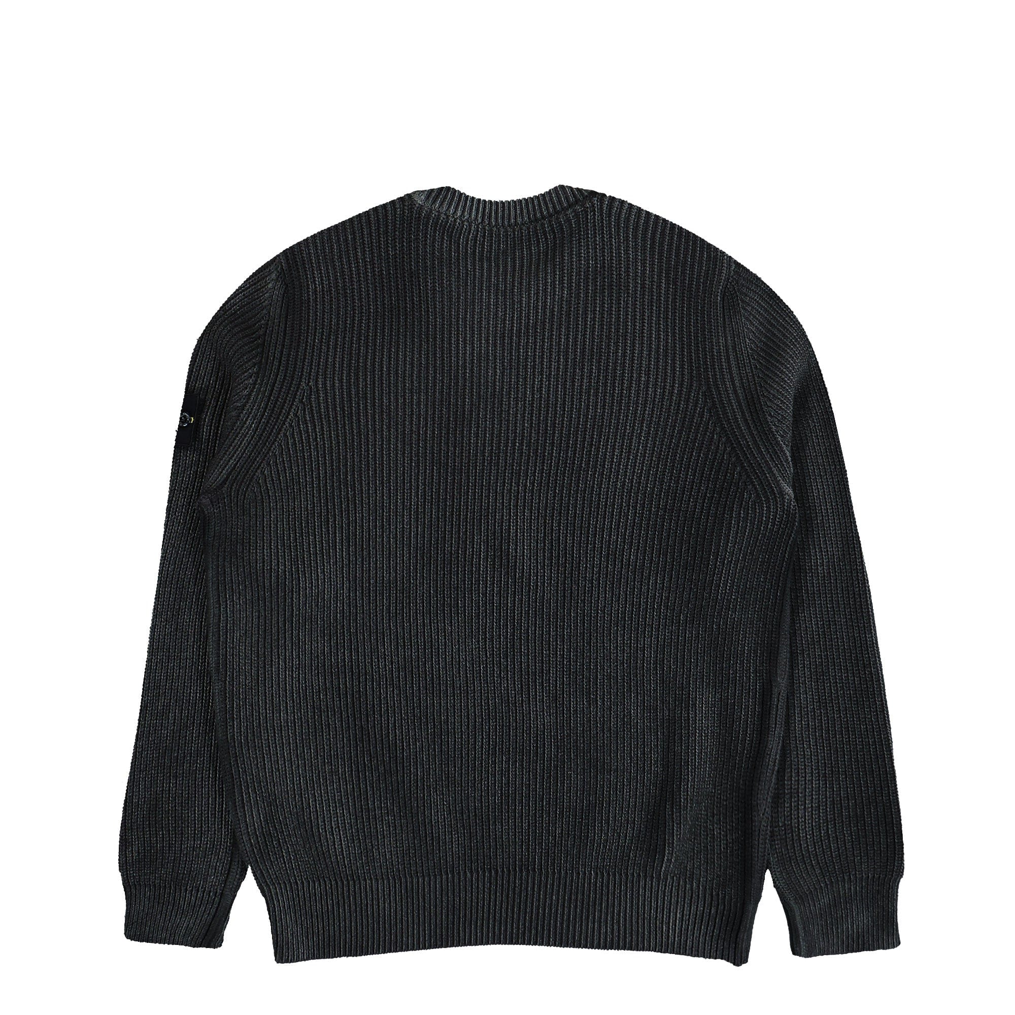Stone Island Crewneck Jumper With Two Tone Spray And Fishermans Rib