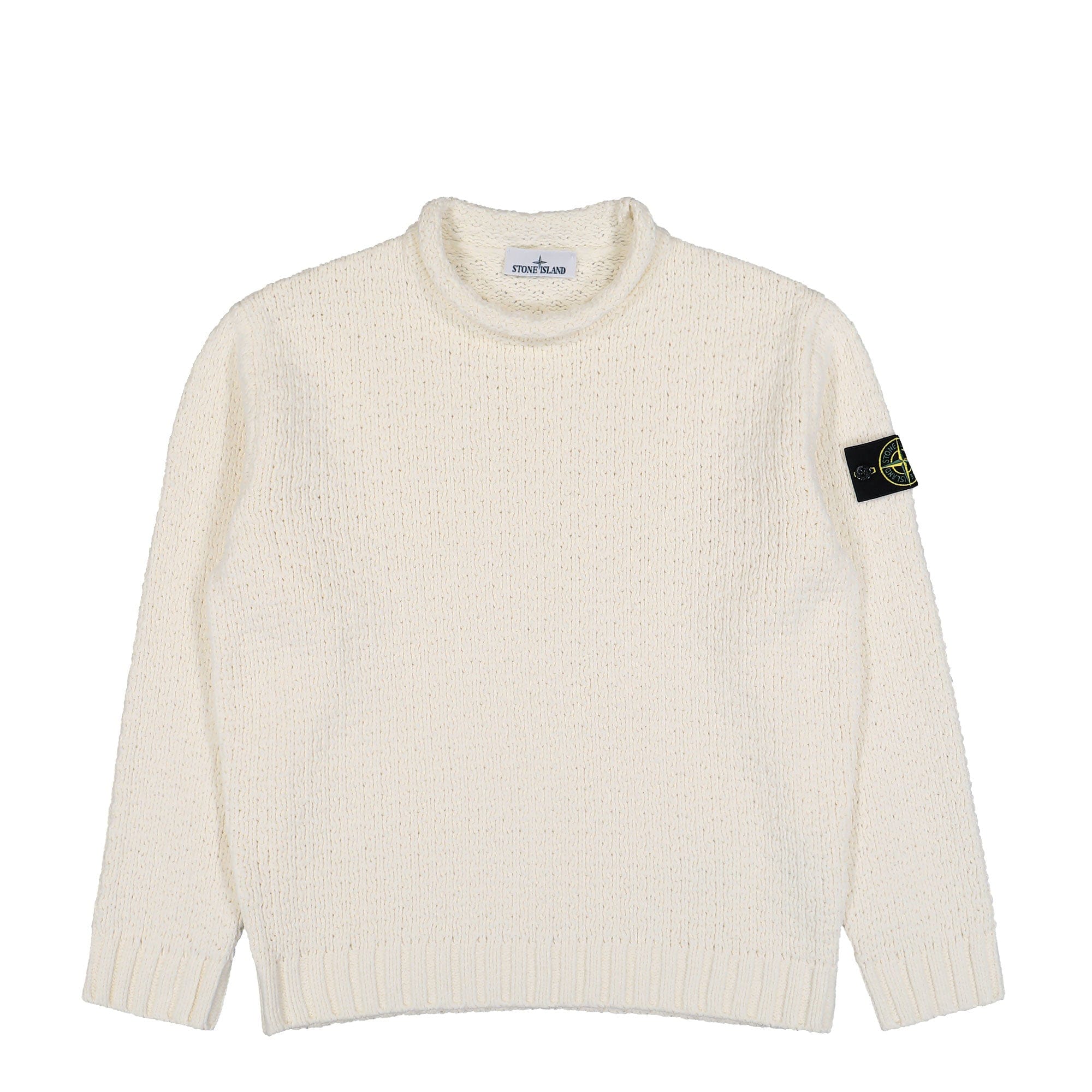 Stone Island Mock Neck Jumper With Reverse Stitch Details