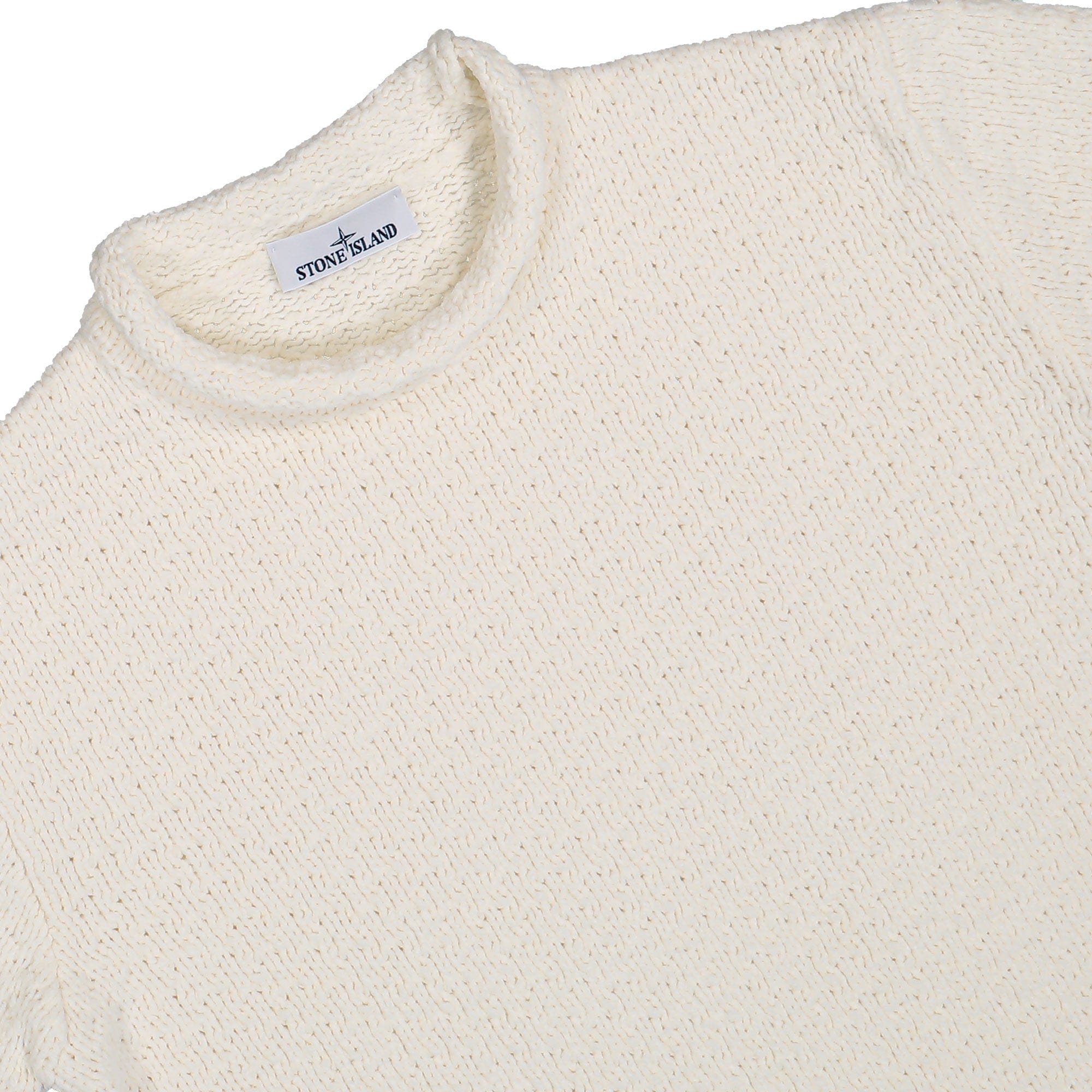 Stone Island Mock Neck Jumper With Reverse Stitch Details
