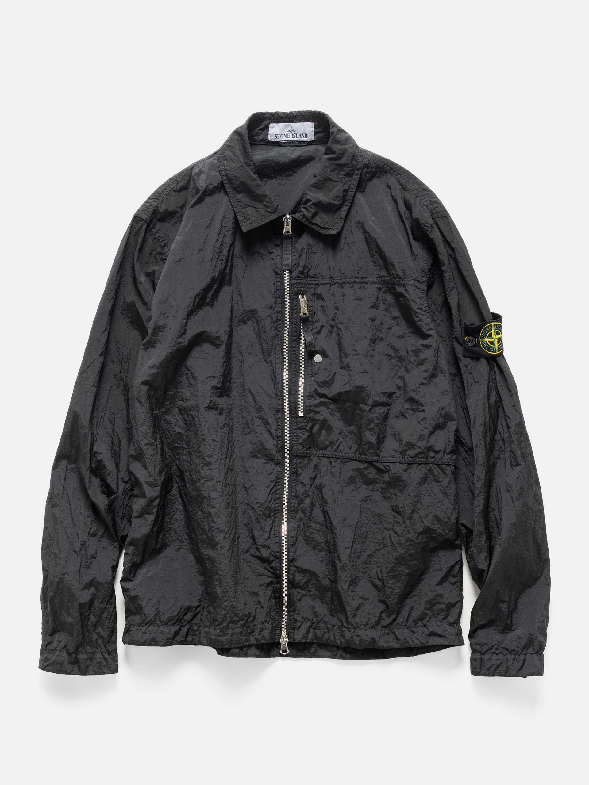 Stone Island Nylon - Taffeta Overshirt Black