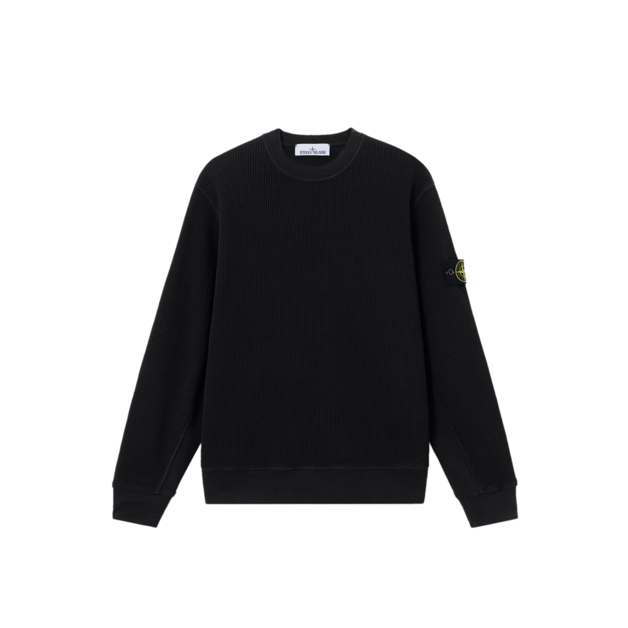Stone Island Mens Organic Cotton Waffle Fleece Sweatshirt