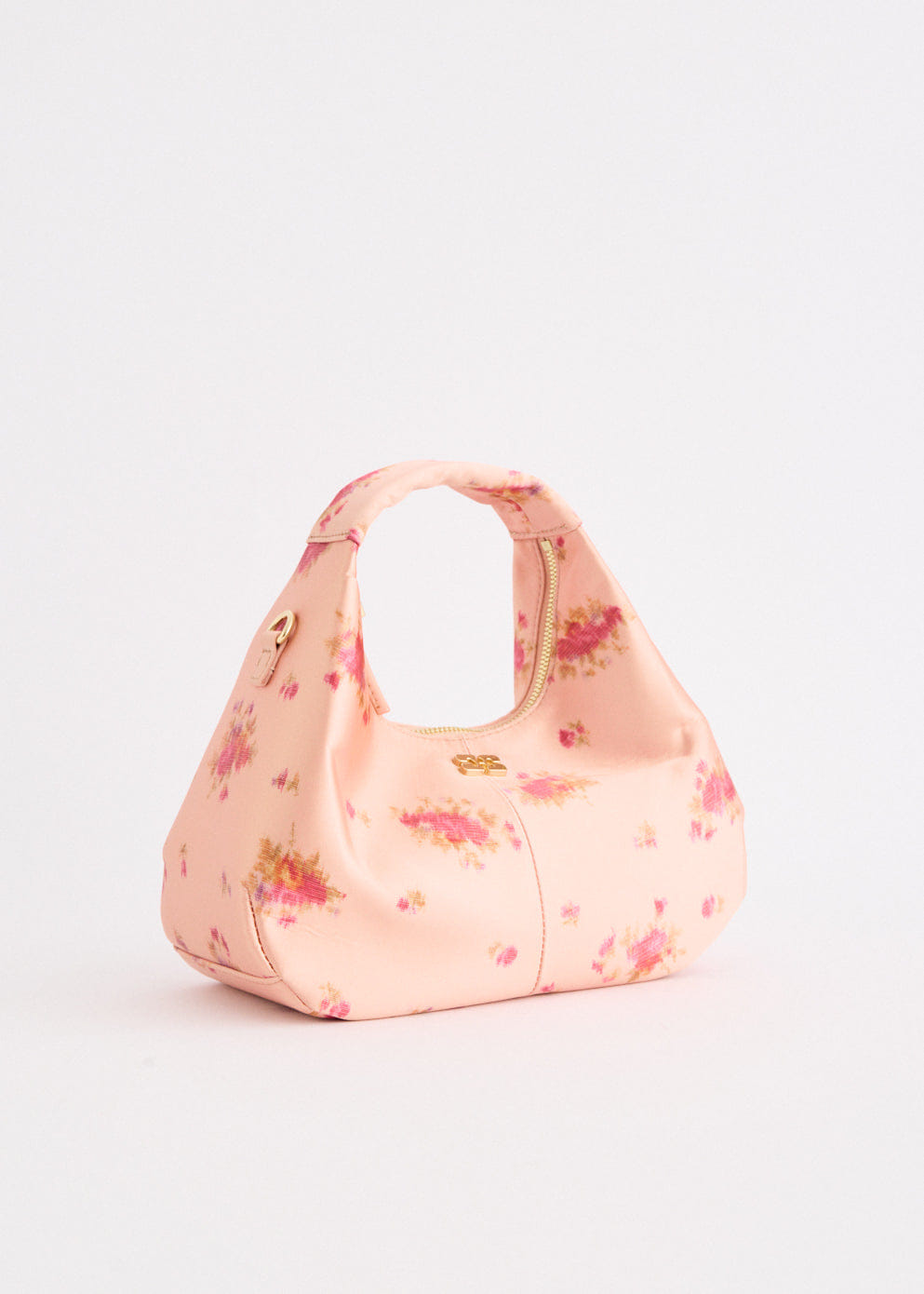 Ganni Satin Mini Hobo Bag