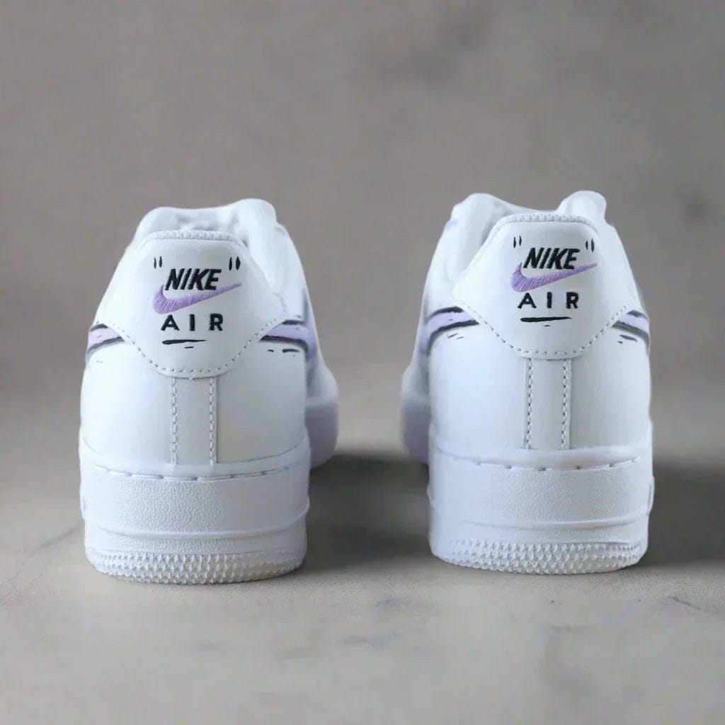 Mdcustoms Lilac Comic Swoosh AF1