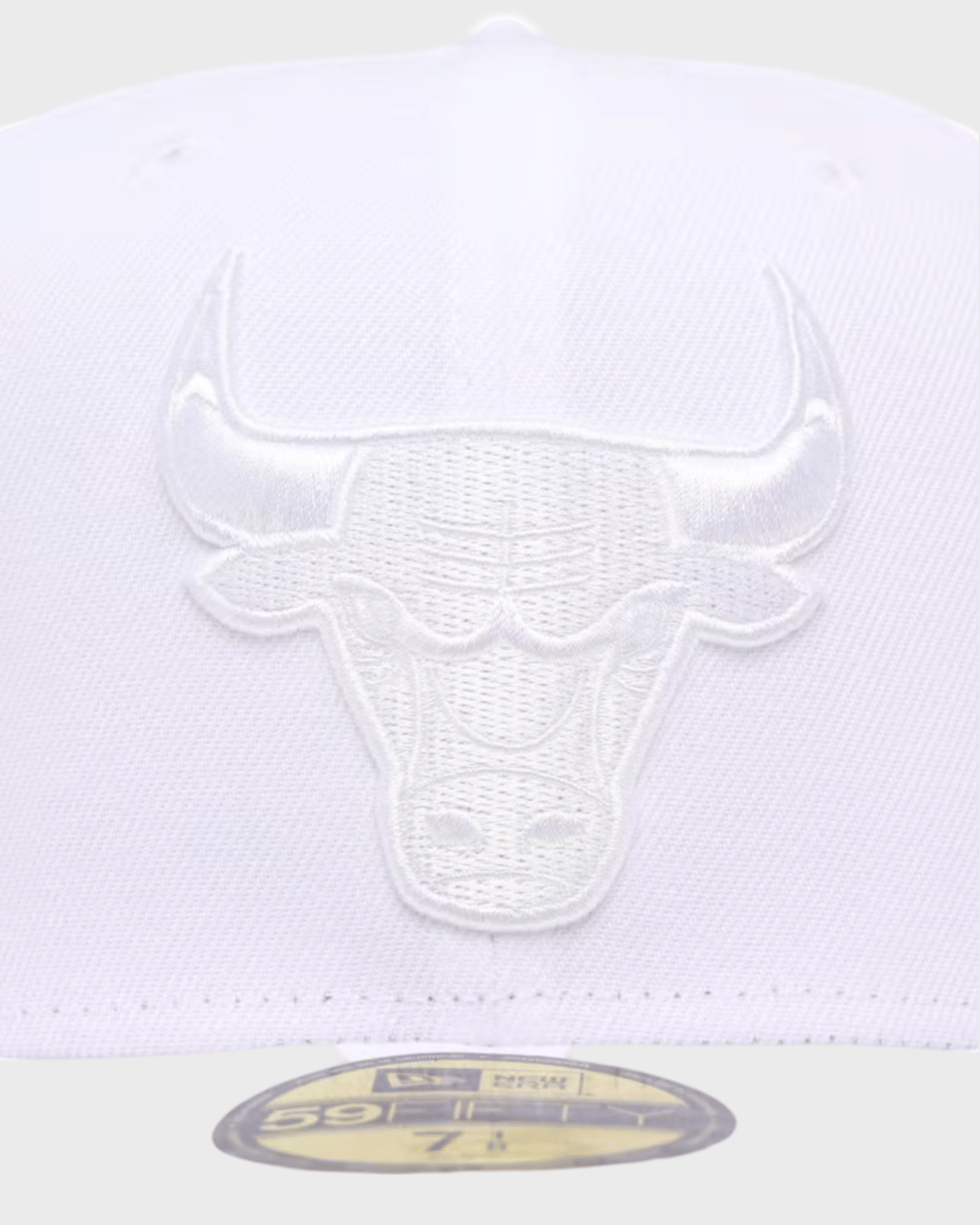 New Era New York Chicago Bulls White On White 59FIFTY Fitted