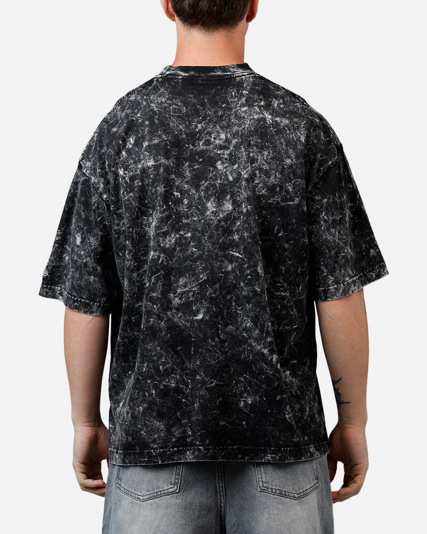 New Era Philadelphia Eagles Boxy Essentials T - Shirt Washed Black