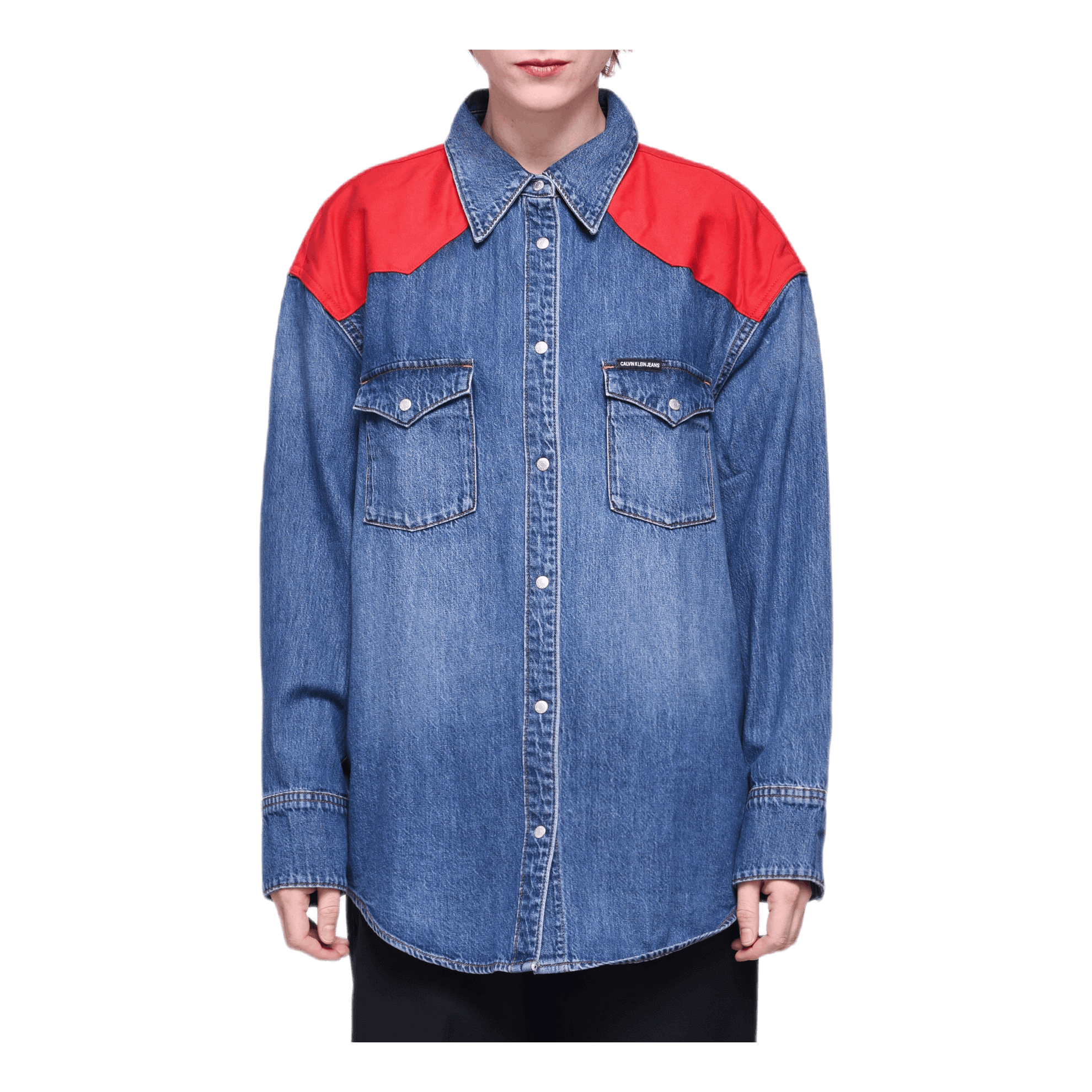 Calvin Klein Oversized Foundation Shirt Blue