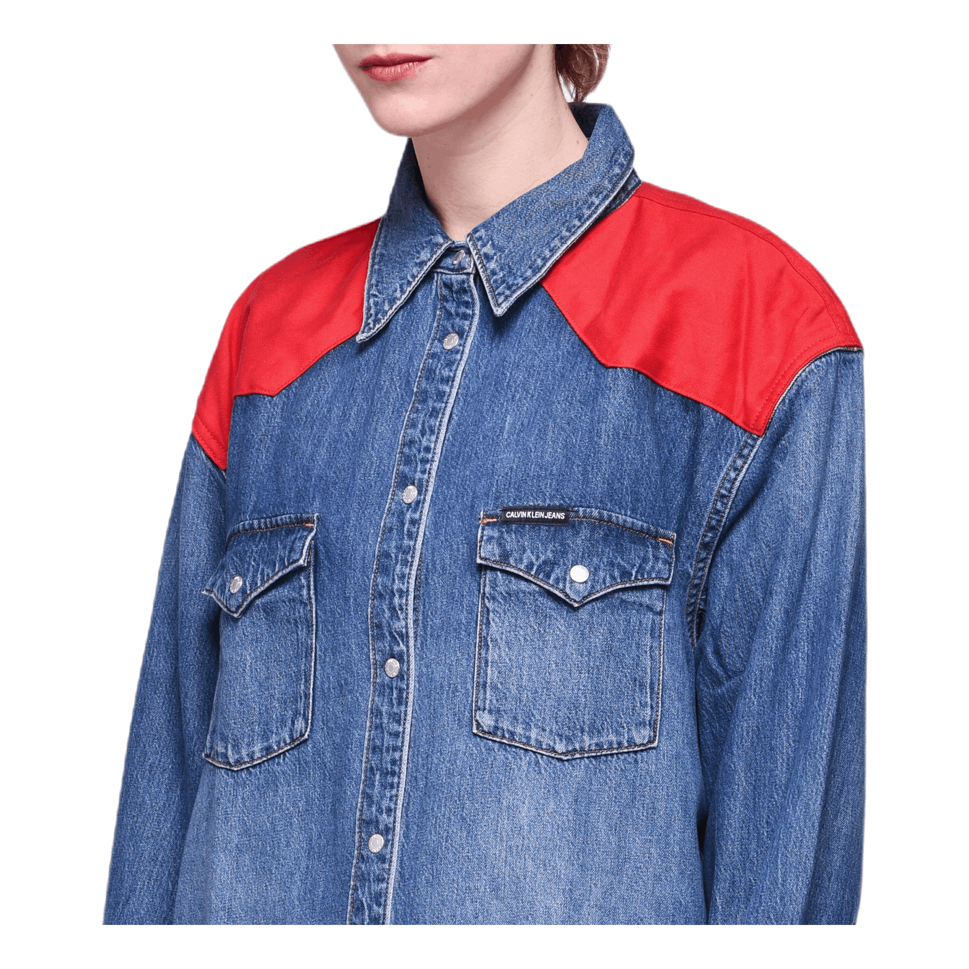 Calvin Klein Oversized Foundation Shirt Blue