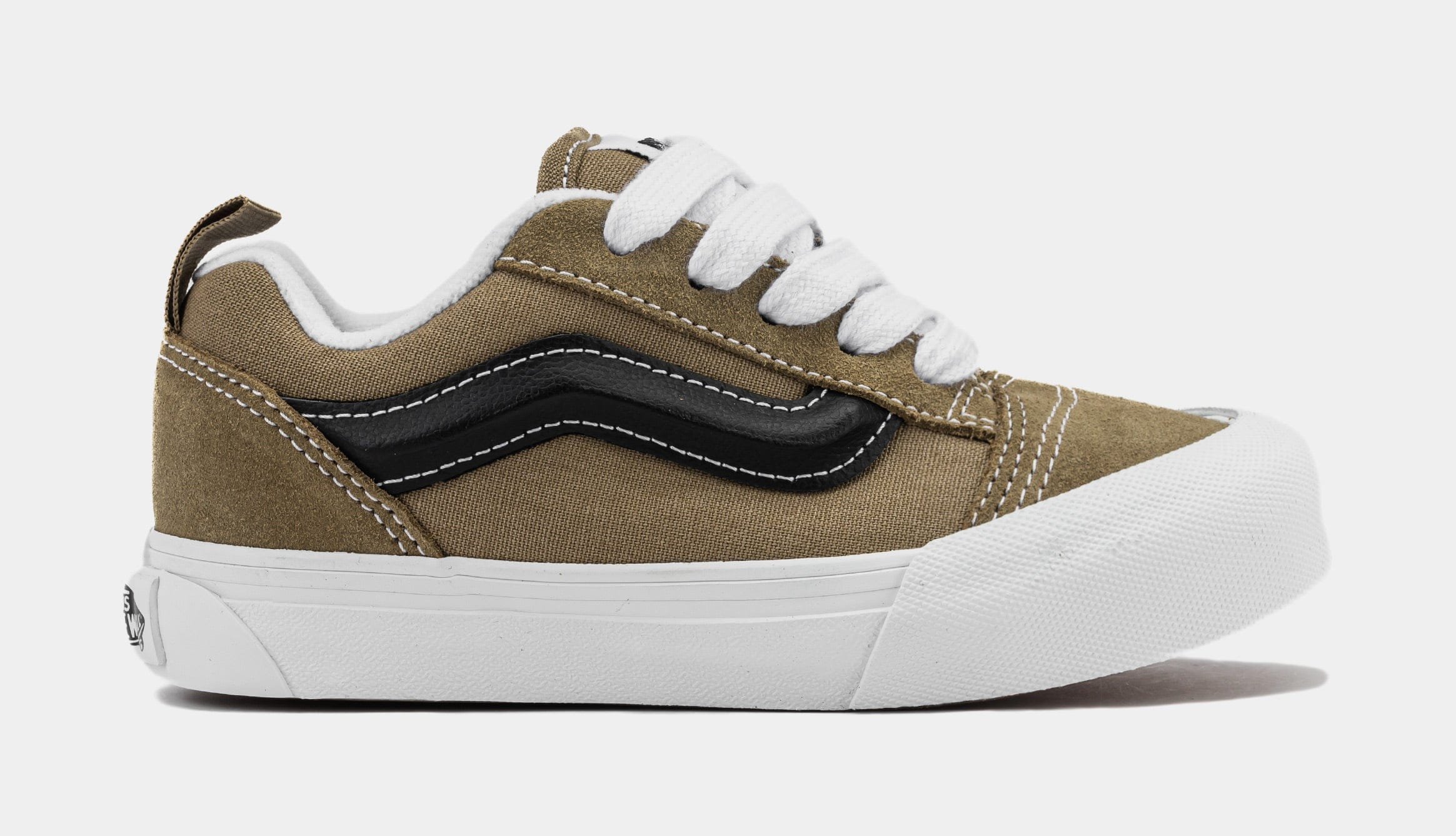 Vans Knu Skool Preschool Skate Shoes (Green/Black)