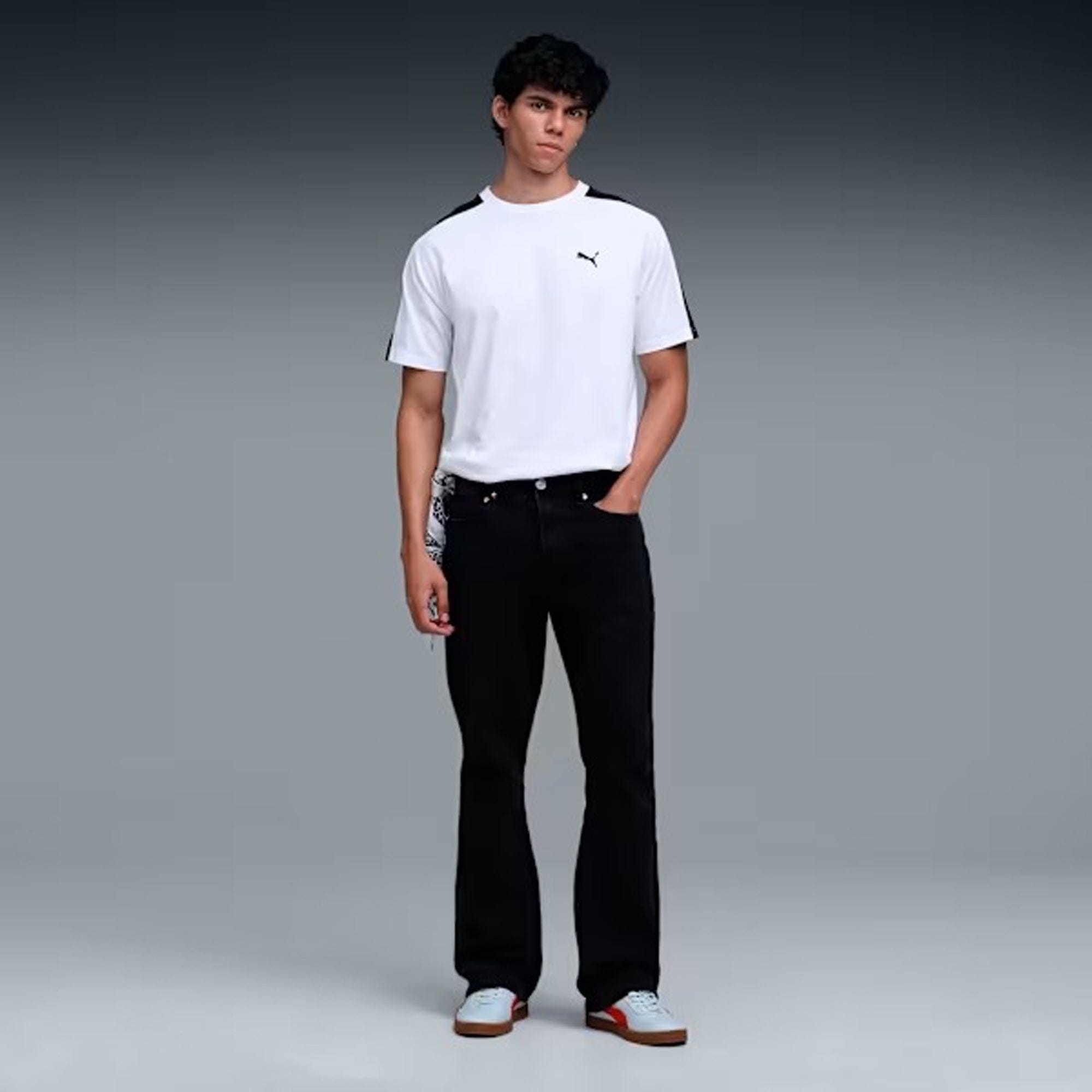 PUMA | T7 REGULAR FIT T - SHIRT { PUMA WHITE