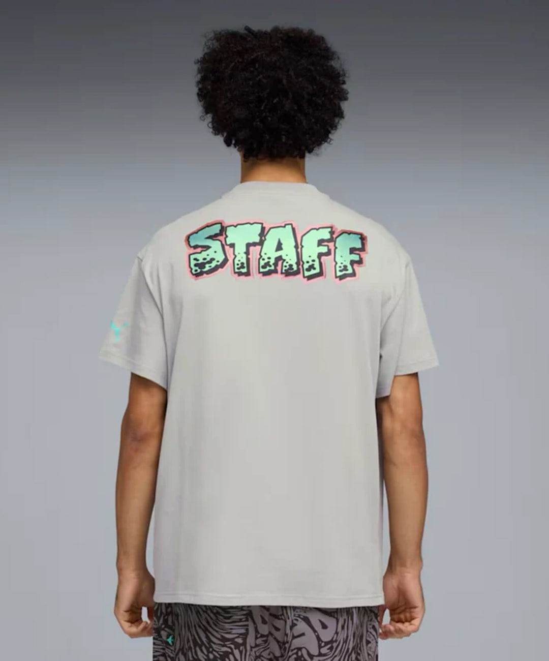 PUMA | MELO WORLD T-Shirt II OVERSIZED { GRAY ECHO